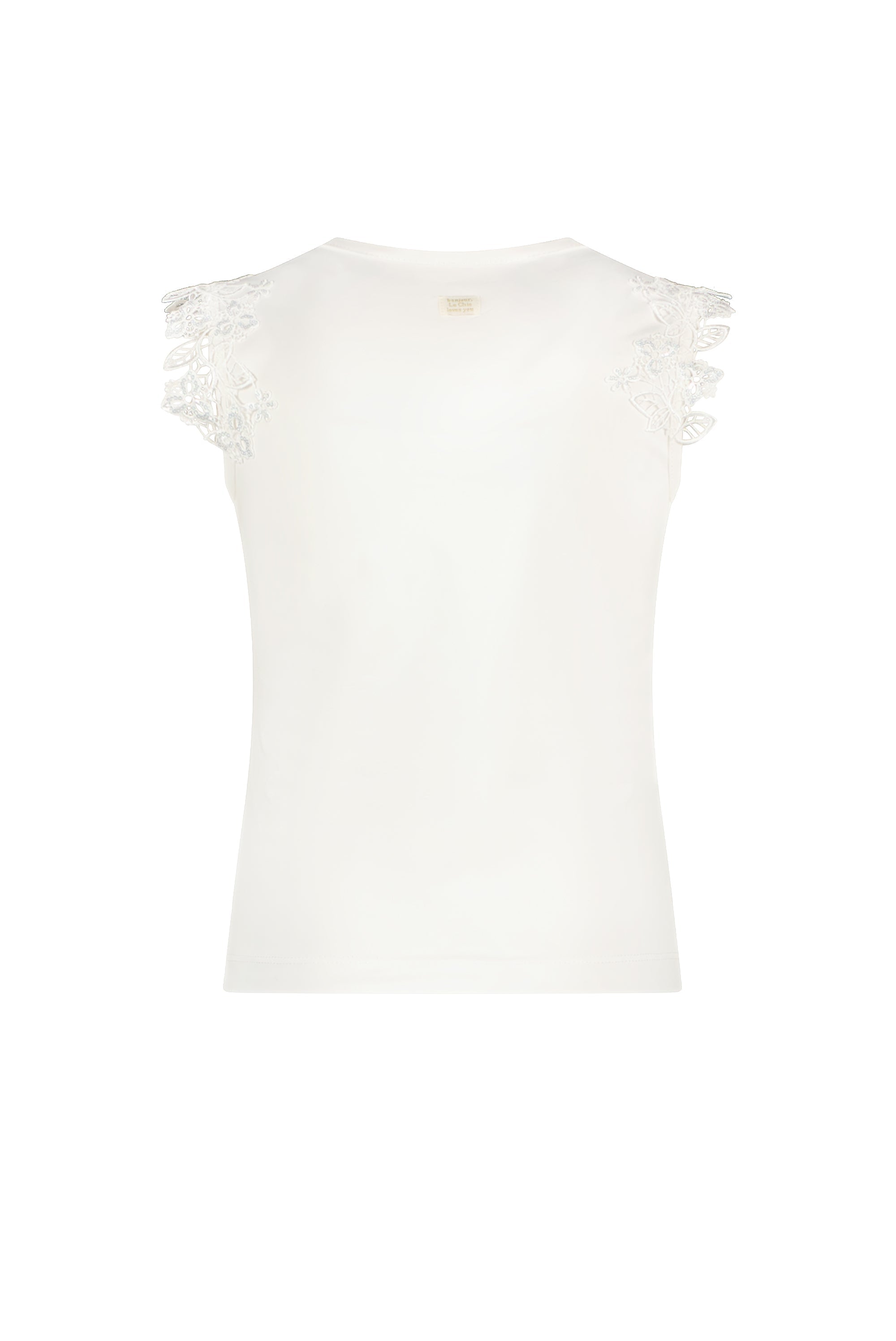 NOOSHY bloemen T-shirt Off white