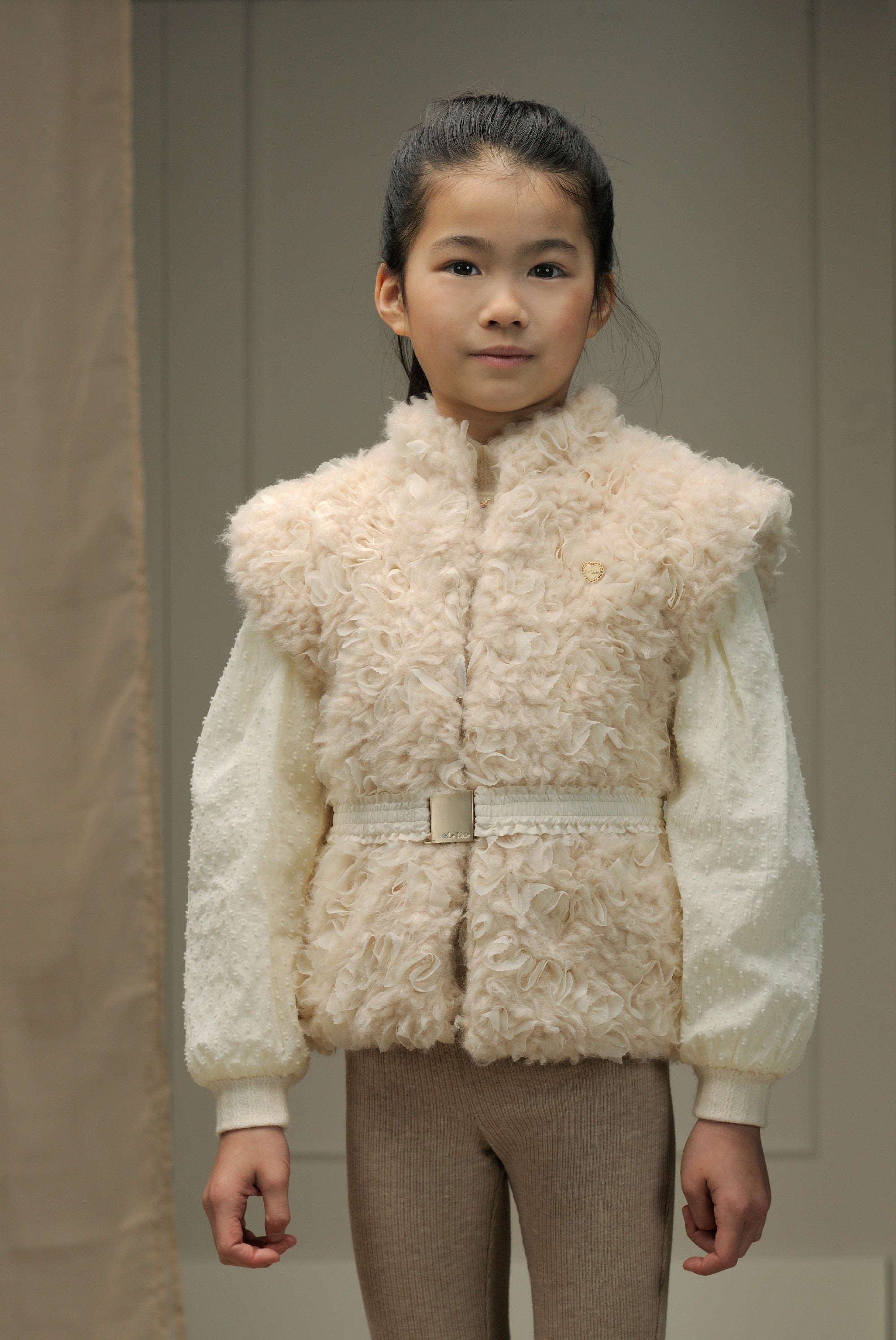 ♥ NOX ♥ soft knit &amp; voile top *Dreamy Creamy*