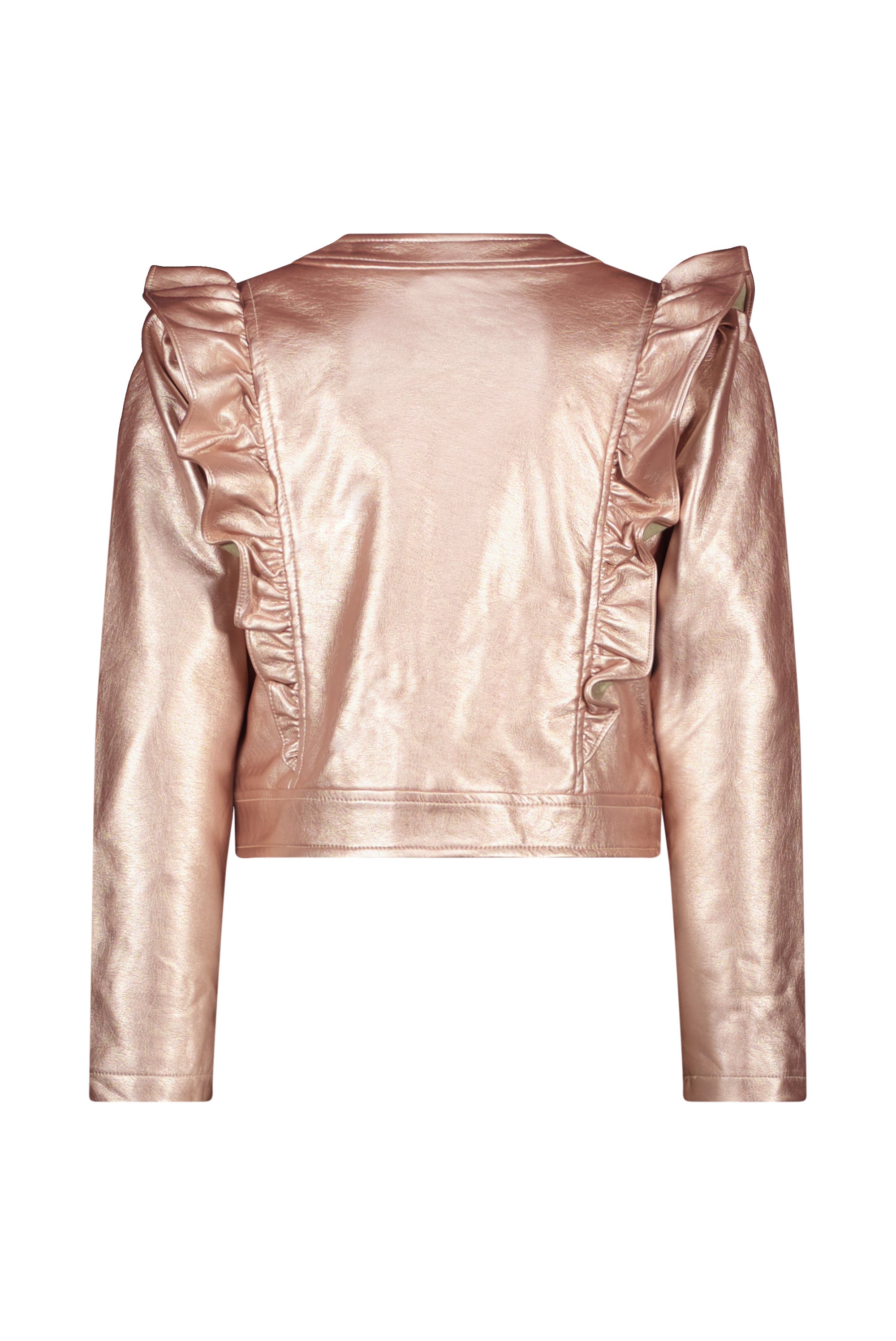 ♥AMORE♥ fake leather jacket *Metallic Blush*