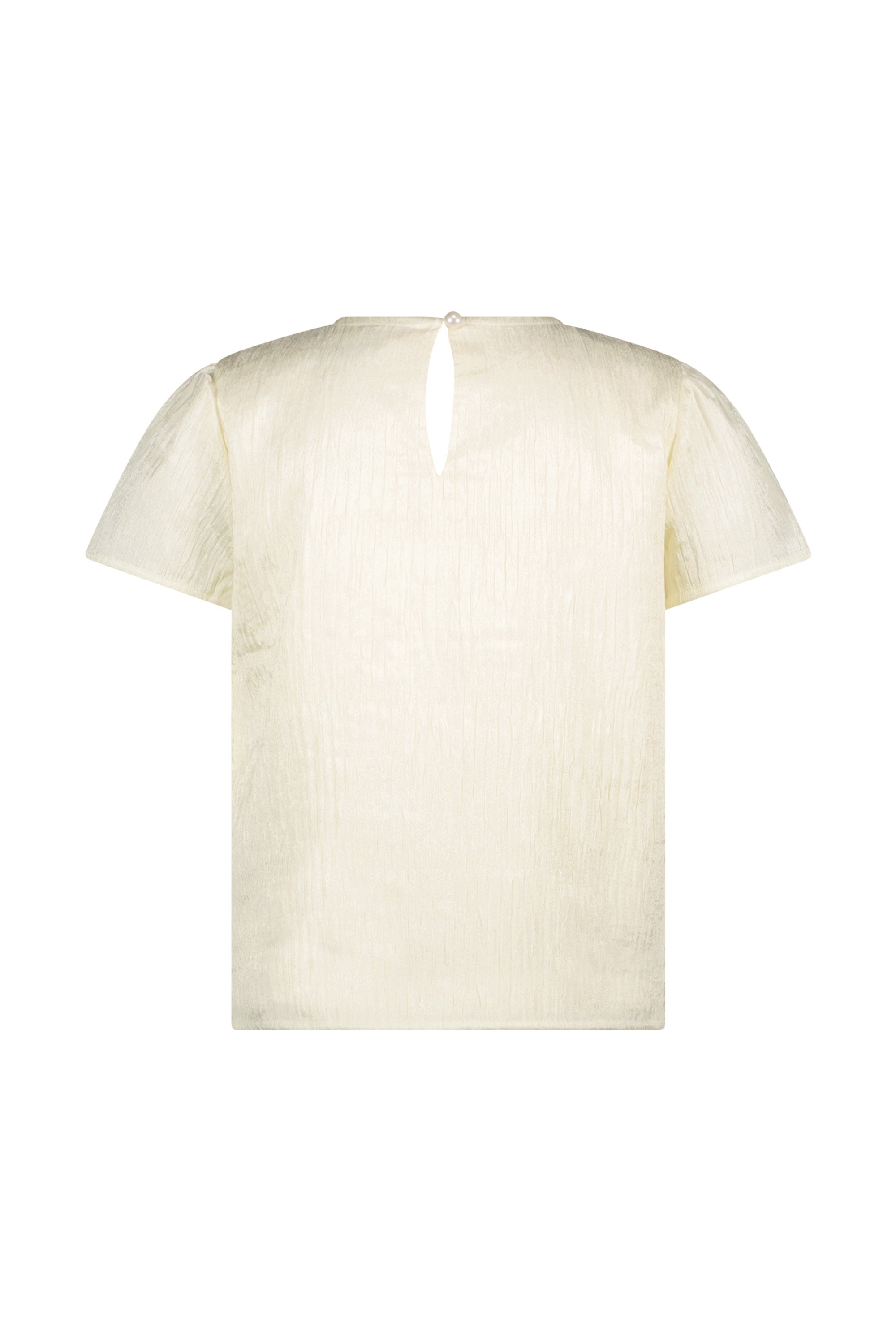 ♥ERLENA♥ crushed satin top *Dreamy Creamy*