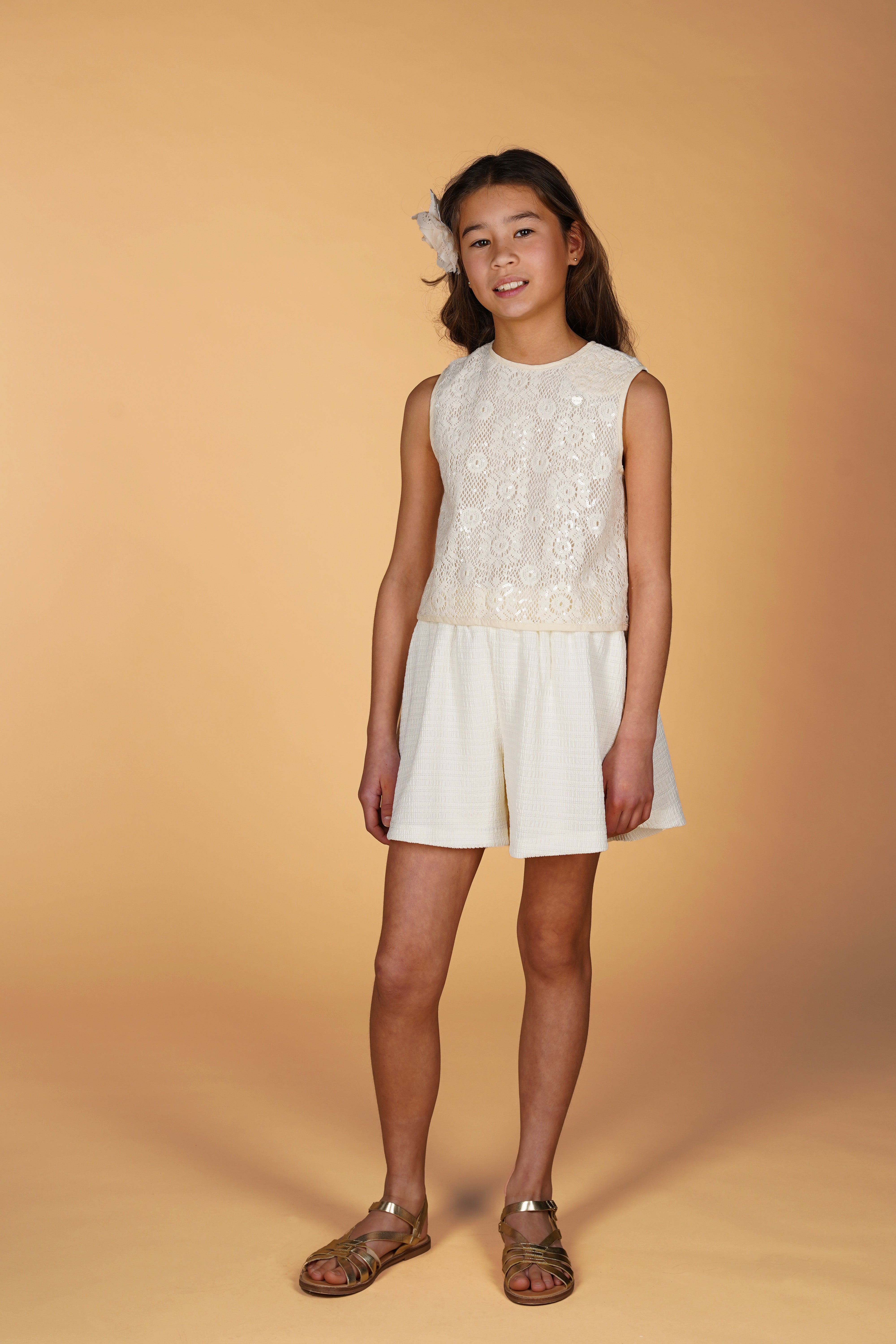 ♥ ENIG ♥ sequin crochet top