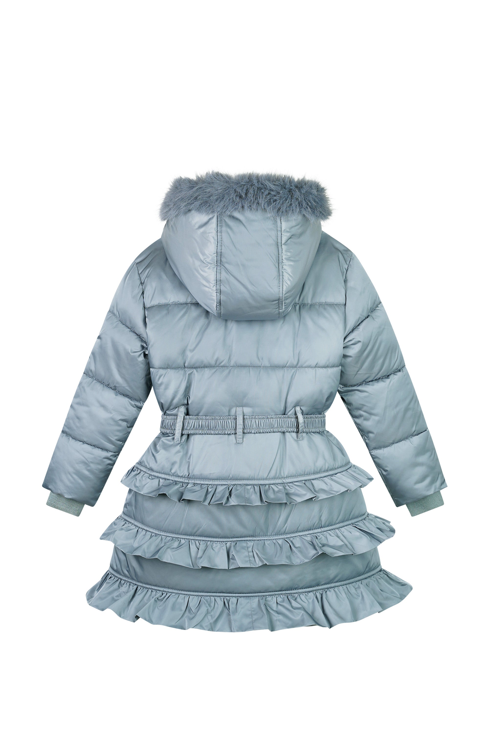 ♥ BLIGHT ♥ winterjas met ruches *Blauw*