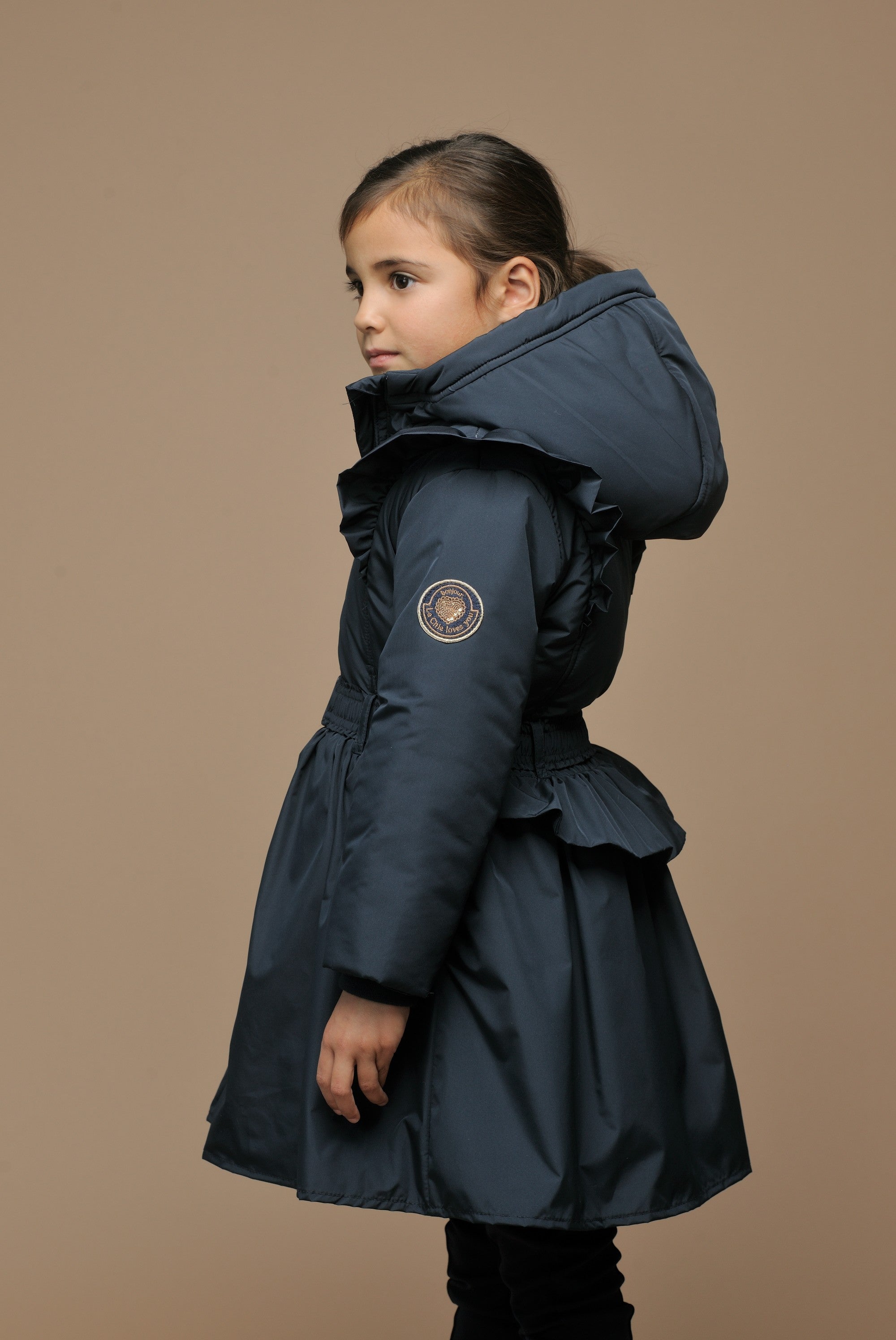 ♥ BETH ♥ Le Chic winterjas *Donkerblauw*