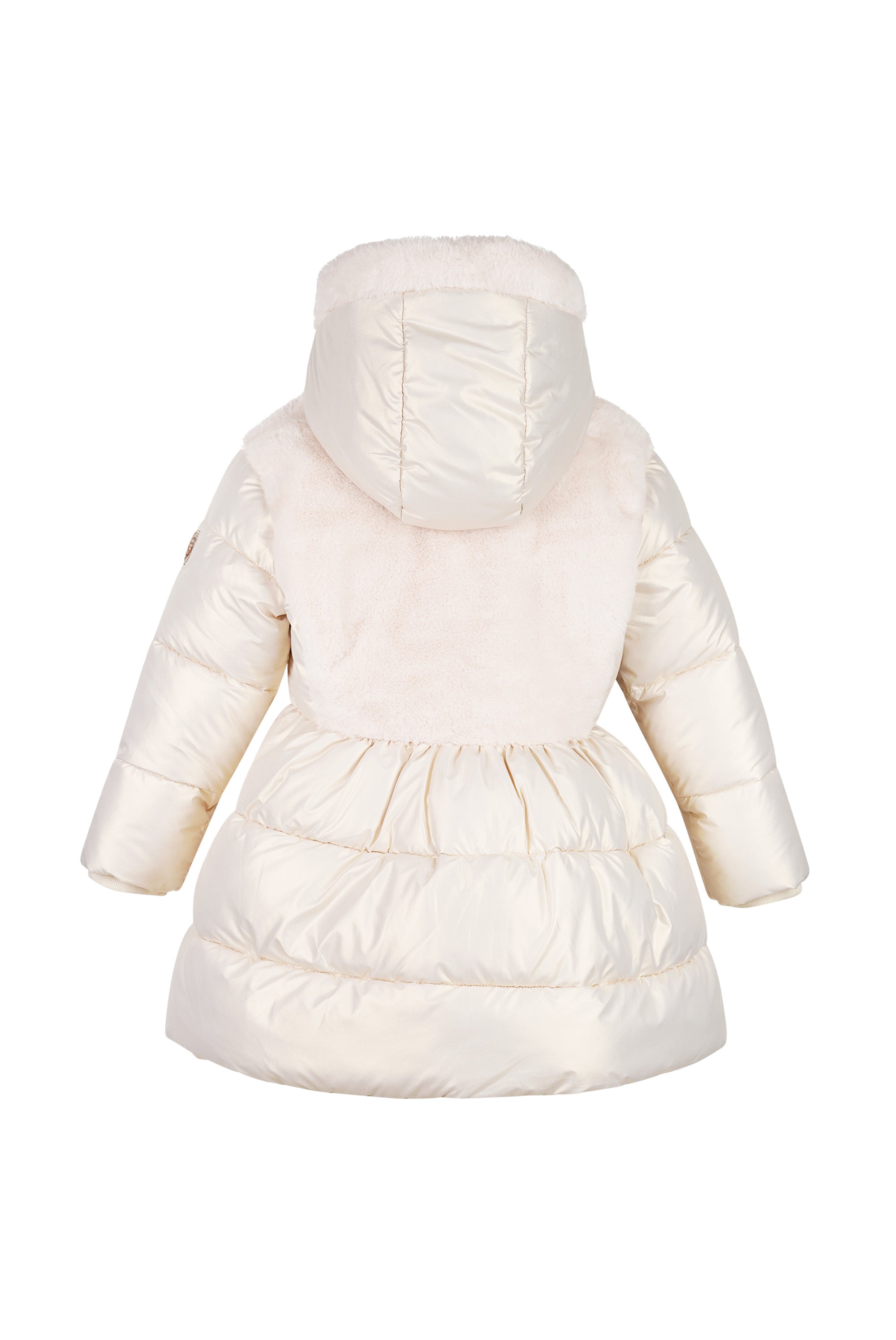 ♥ BLOOM ♥ winterjas met bont-lijf *Off-White*