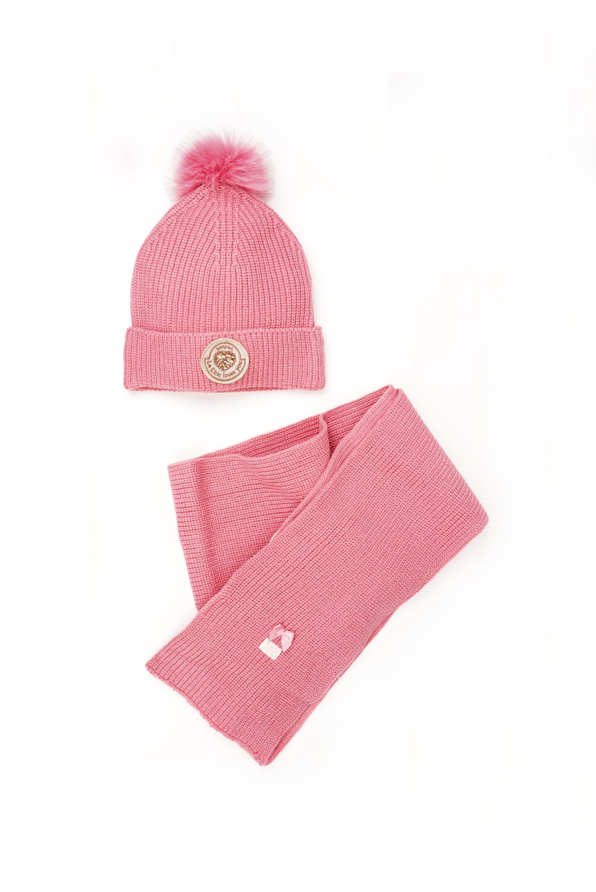 ♥ ROSA ♥ muts & sjaal *Roze*