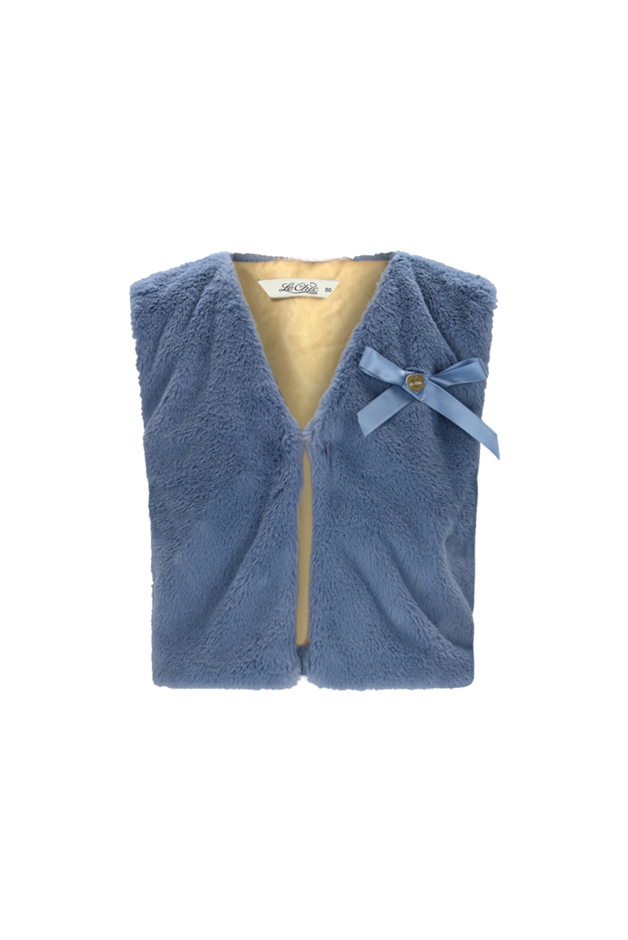 ♥ ELOISA ♥ furry gilet *Blauw*