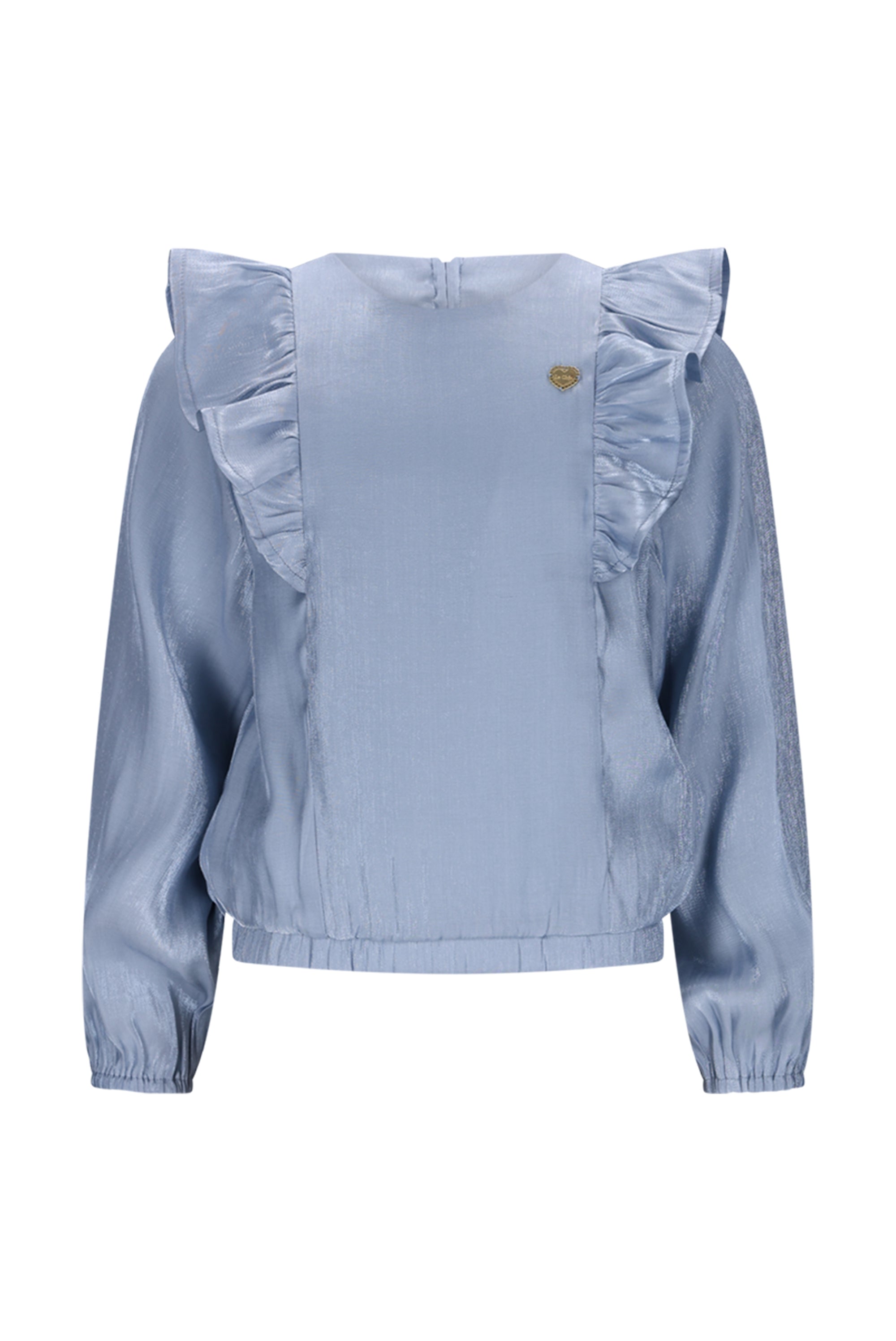 ♥ EVERY ♥ blouse met ruches *Blauw*