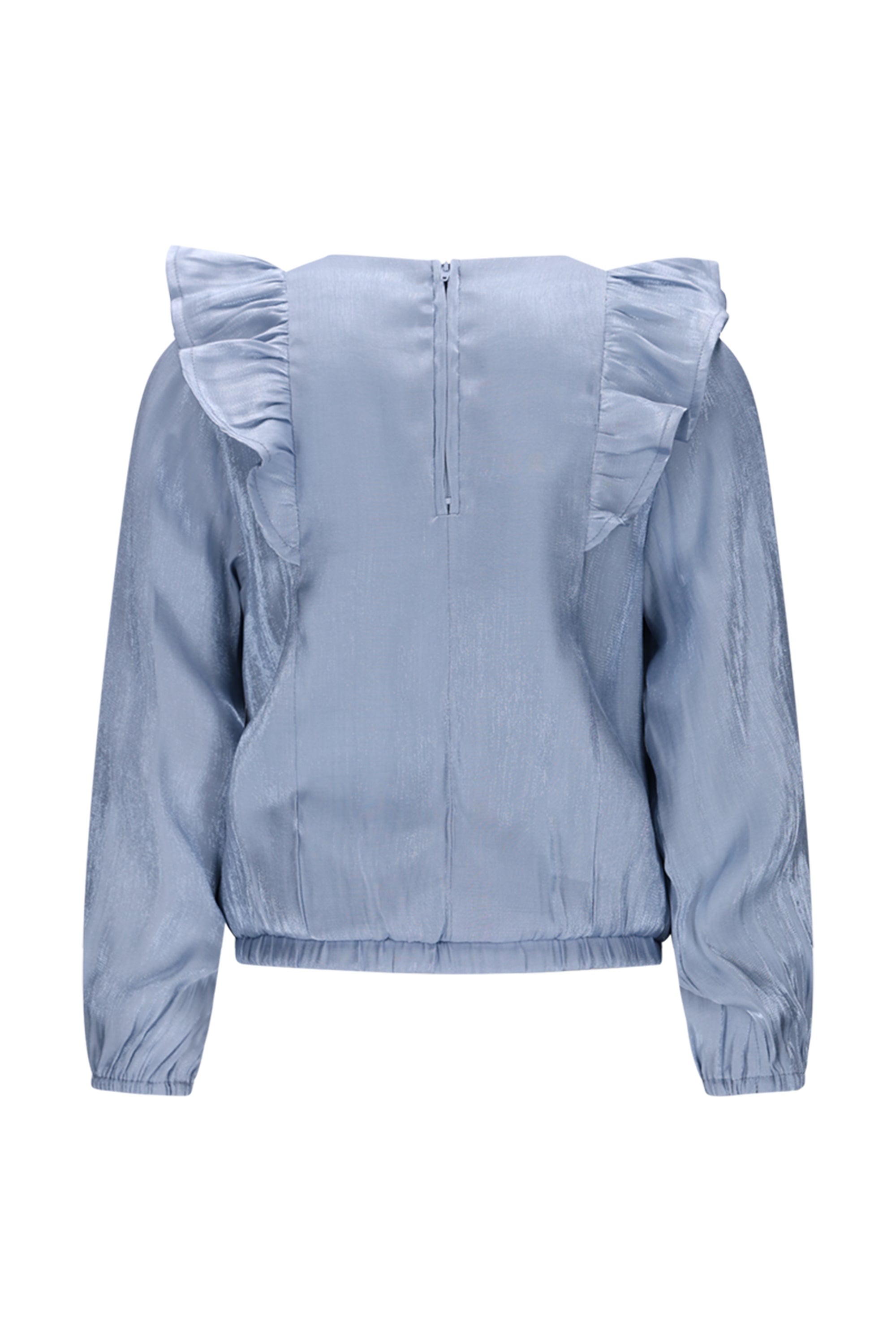 ♥ EVERY ♥ blouse met ruches *Blauw*