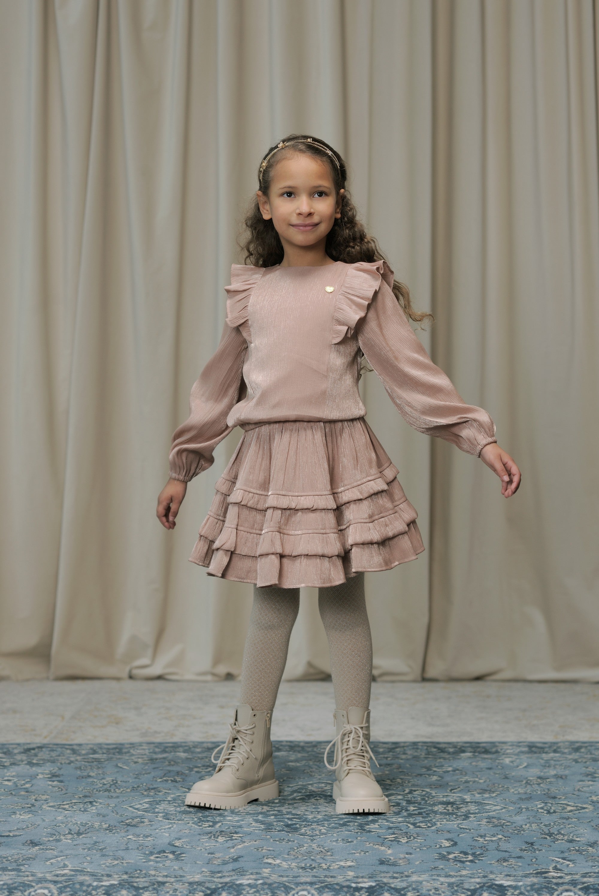♥ EVERY ♥ blouse met ruches *Koper*