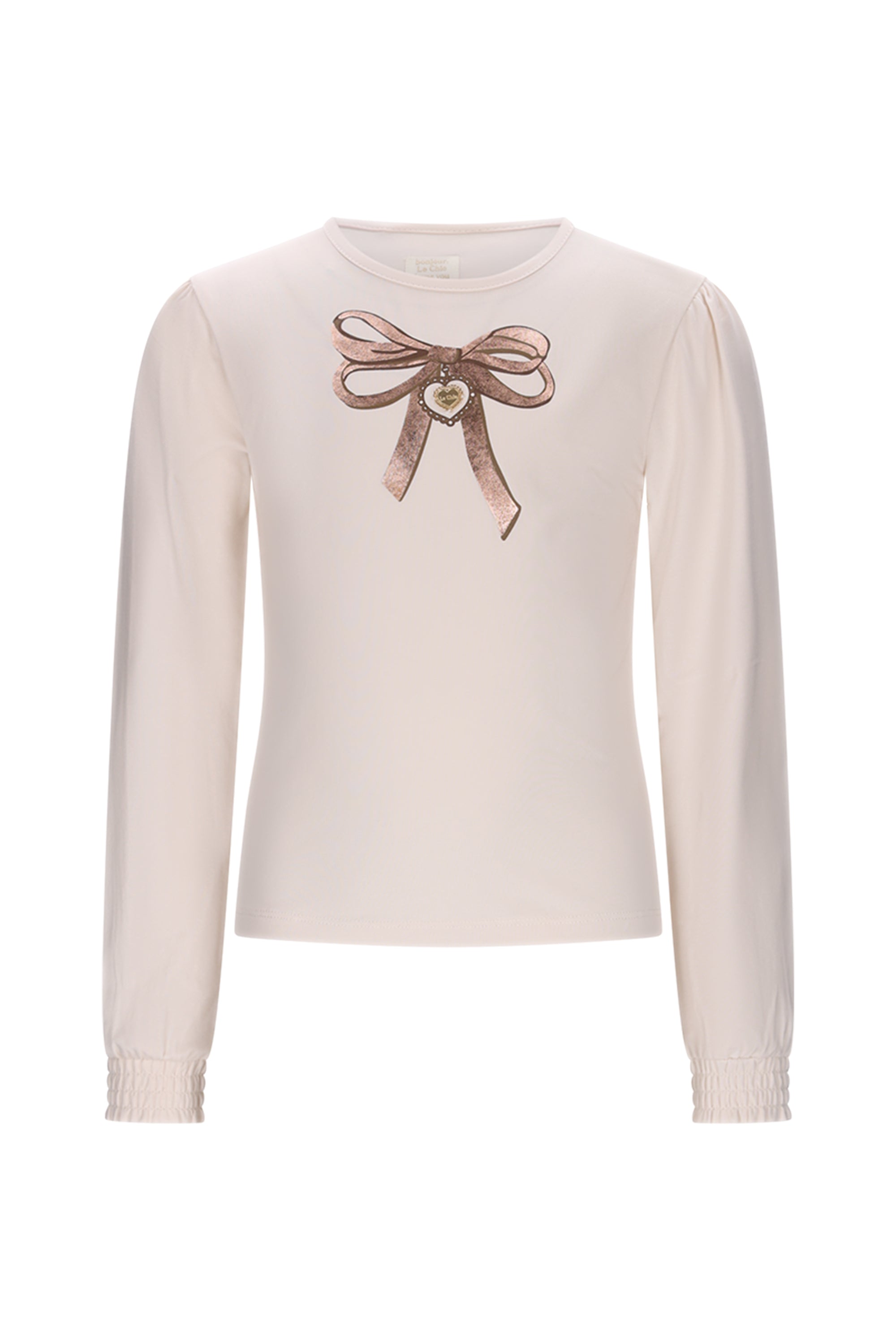 ♥ NONSY ♥ T-shirt met strik *Off-White*