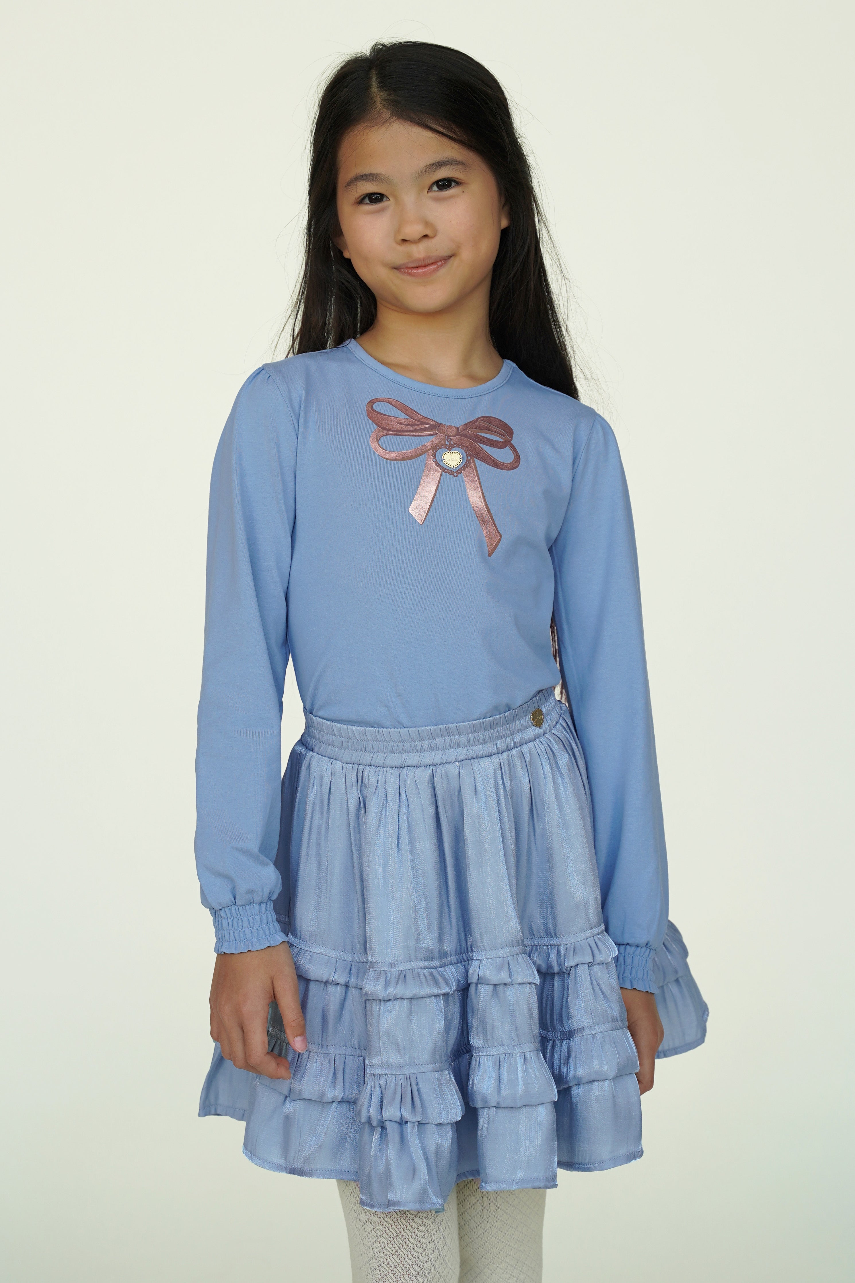 ♥ NONSY ♥ T-shirt met strik *Blauw*