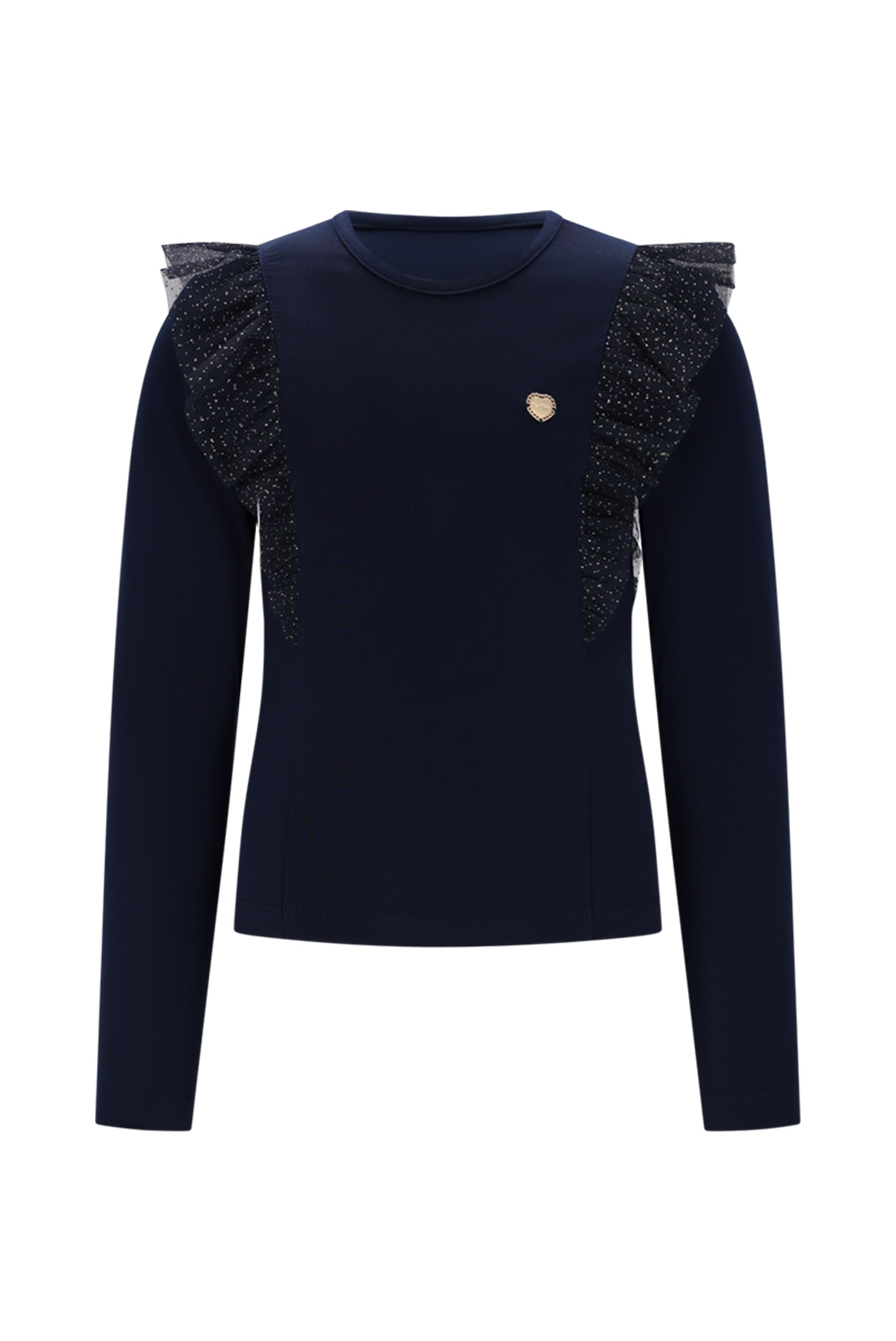 ♥ NUFFY ♥ T-shirt met ruches *Blauw*