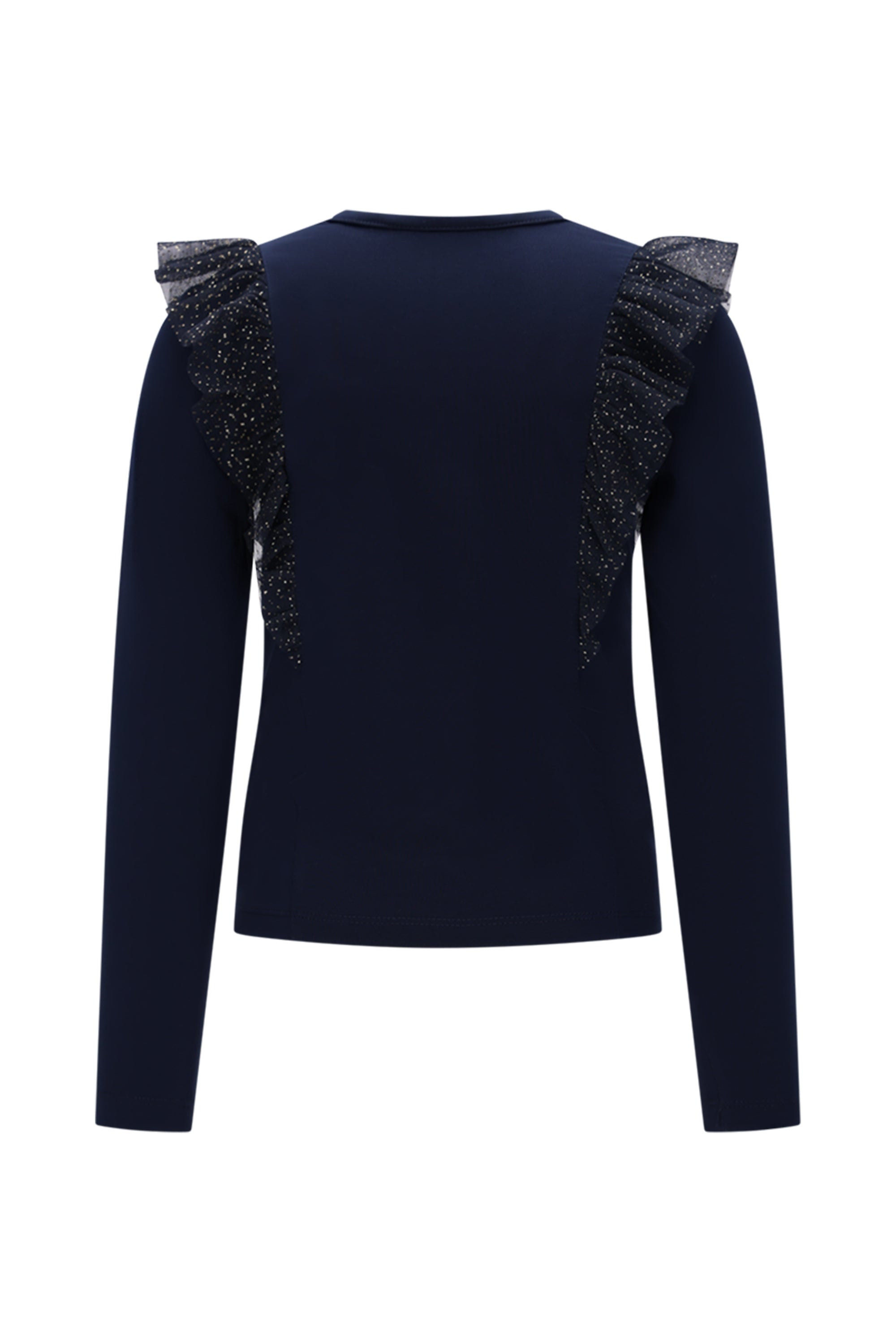 ♥ NUFFY ♥ T-shirt met ruches *Blauw*