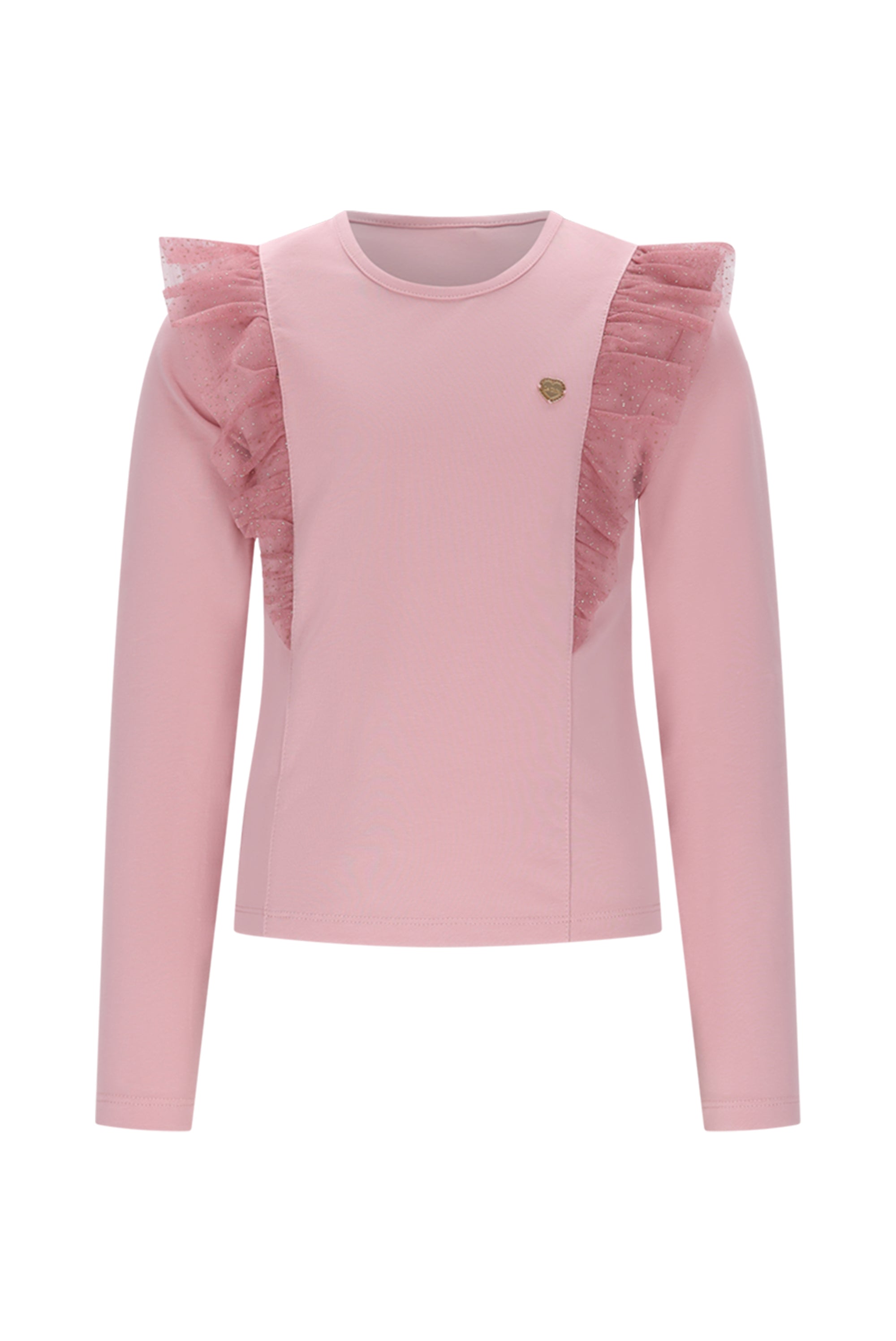 ♥ NUFFY ♥ T-shirt met ruches *Roze*