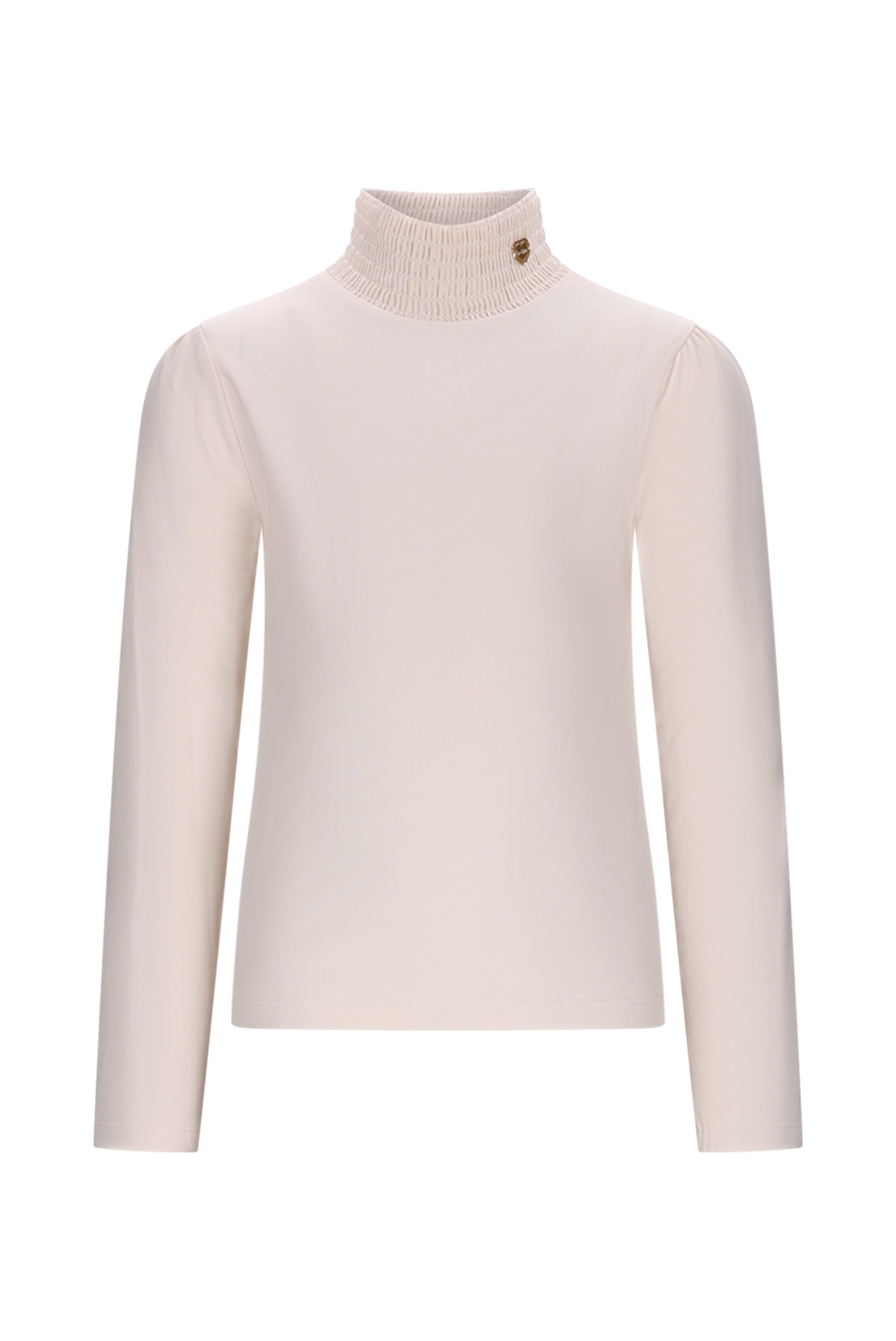 ♥ NOUCHKA ♥ T-shirt met smock kraag *Off-White*