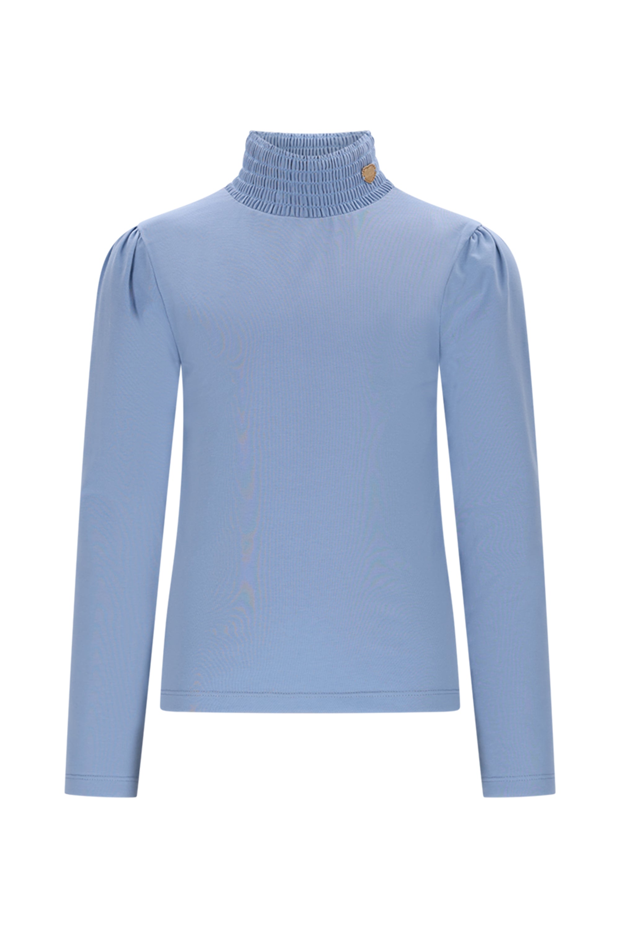 ♥ NOUCHKA ♥ T-shirt met smock kraag *Blauw*