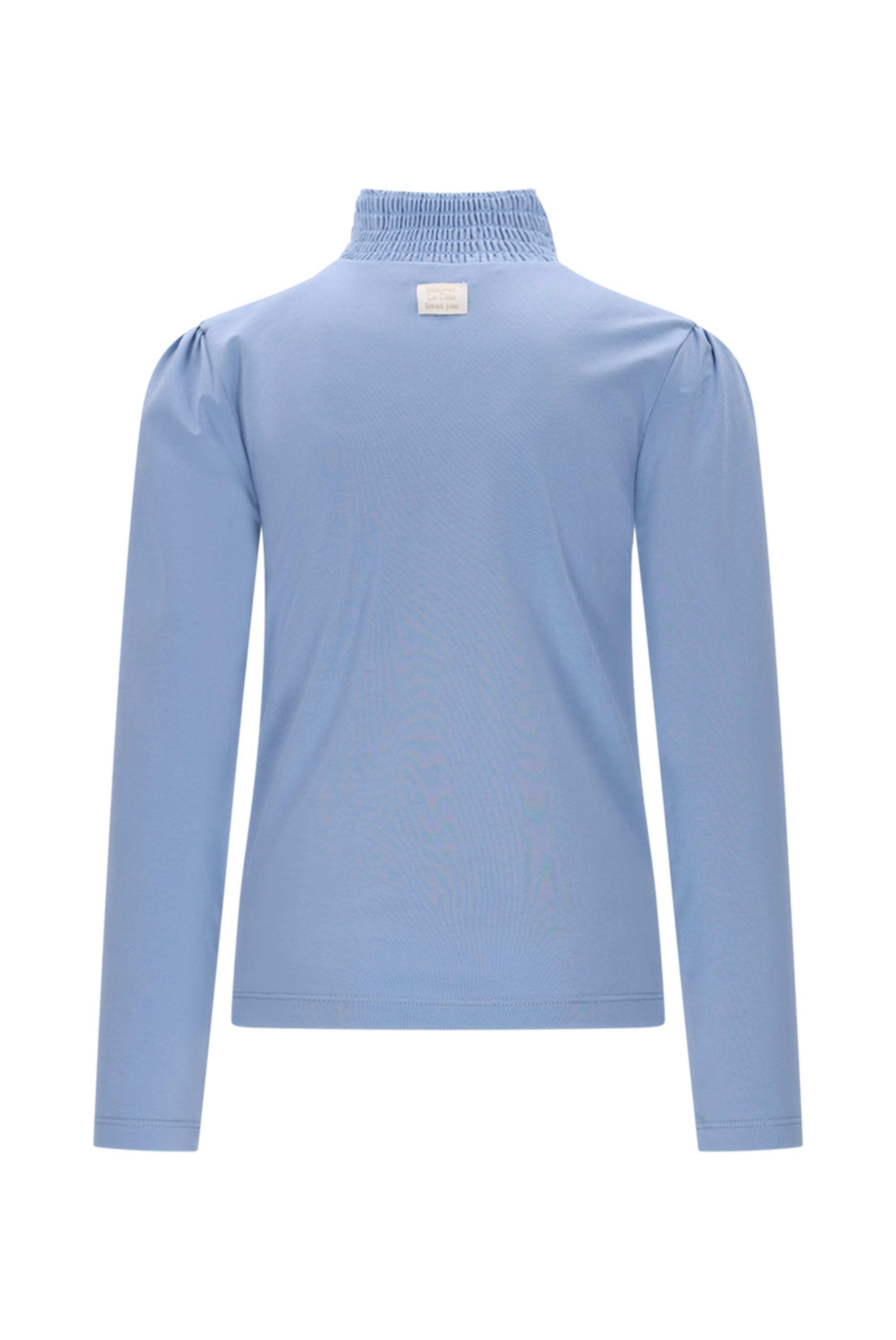 ♥ NOUCHKA ♥ T-shirt met smock kraag *Blauw*