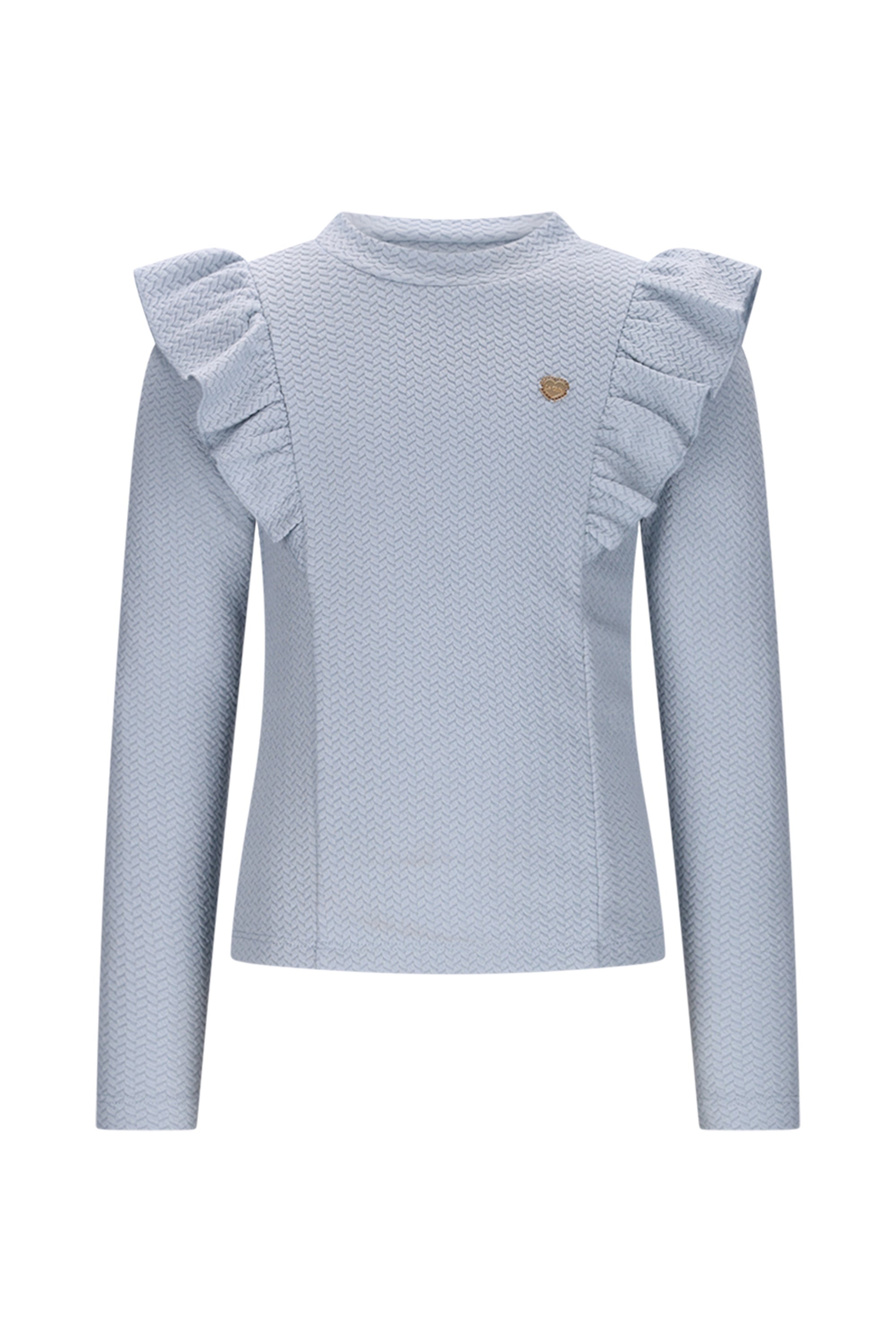 ♥ NADYA ♥ top met ruches *Blauw*