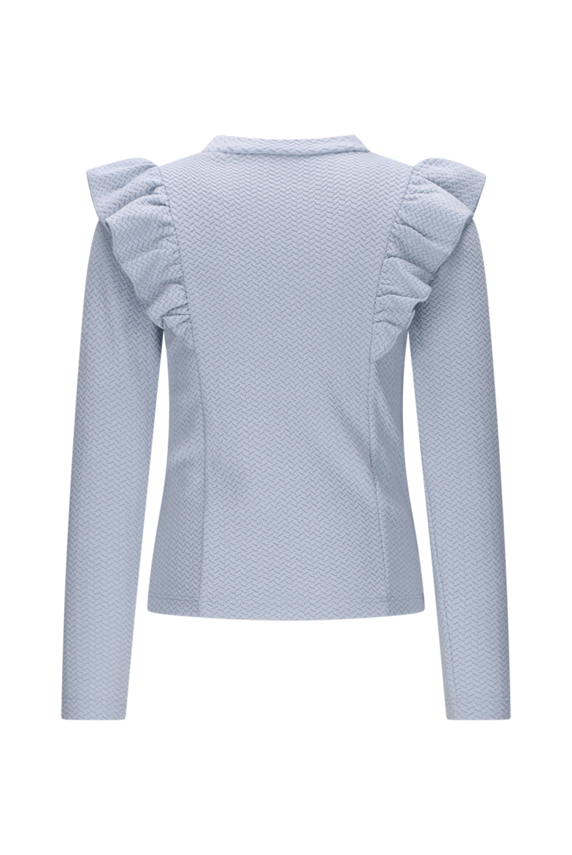 ♥ NADYA ♥ top met ruches *Blauw*