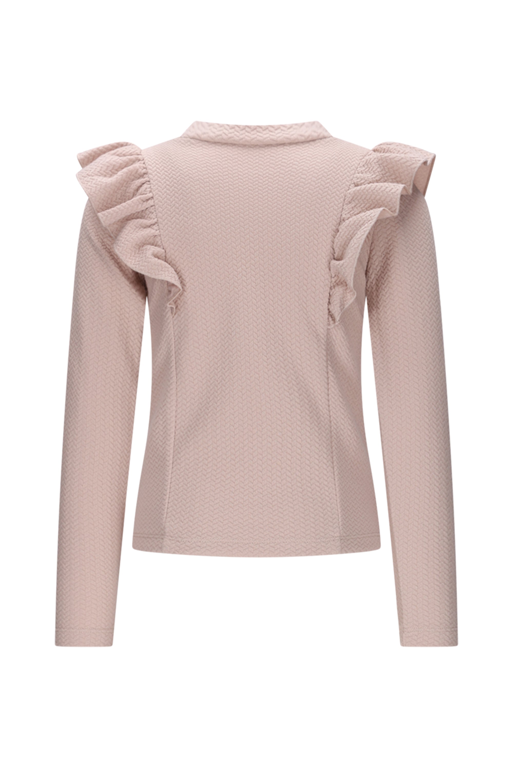 ♥ NADYA ♥ top met ruches *Beige*