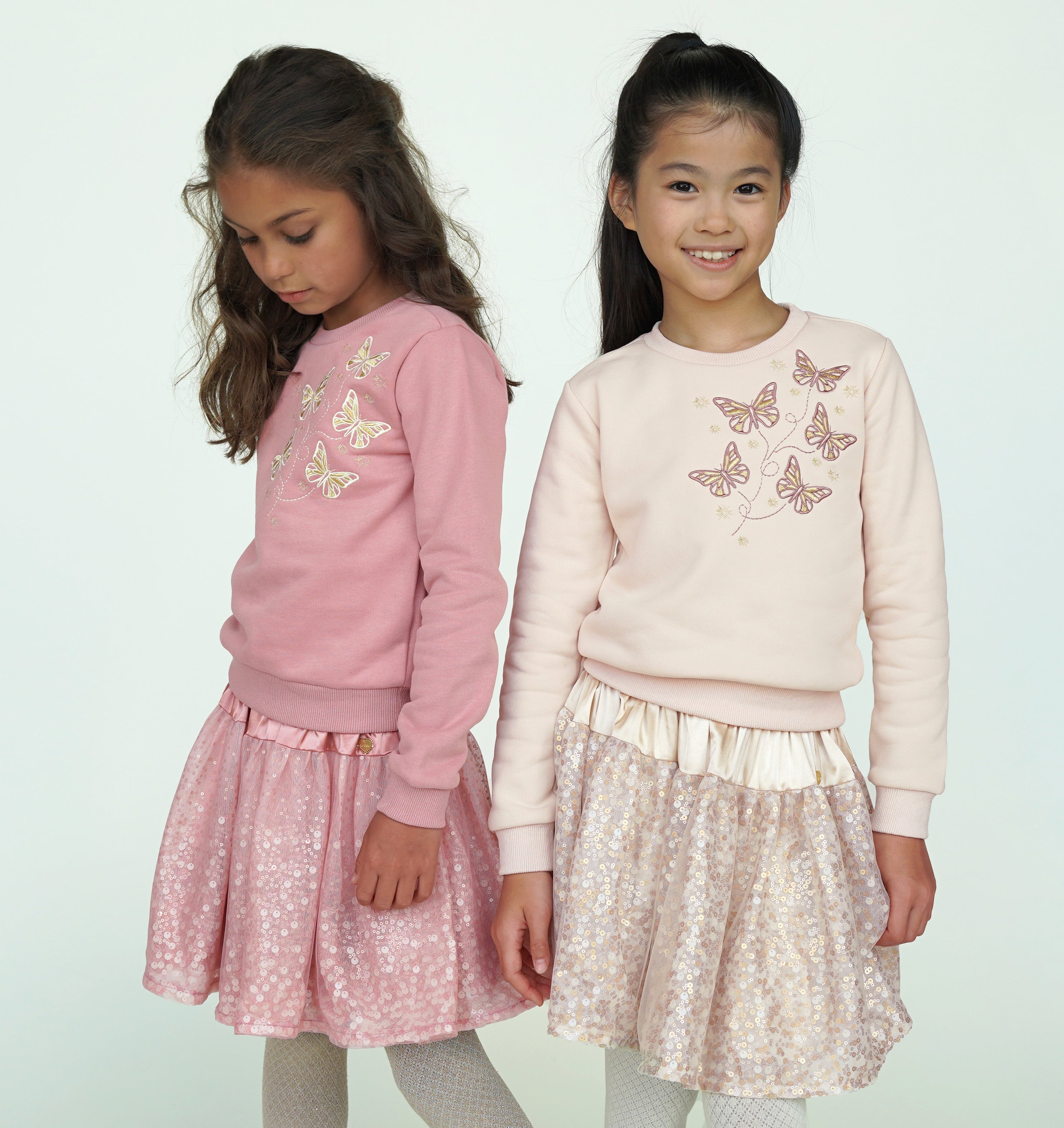 ♥ TRUST ♥ pailletten rok *Roze*