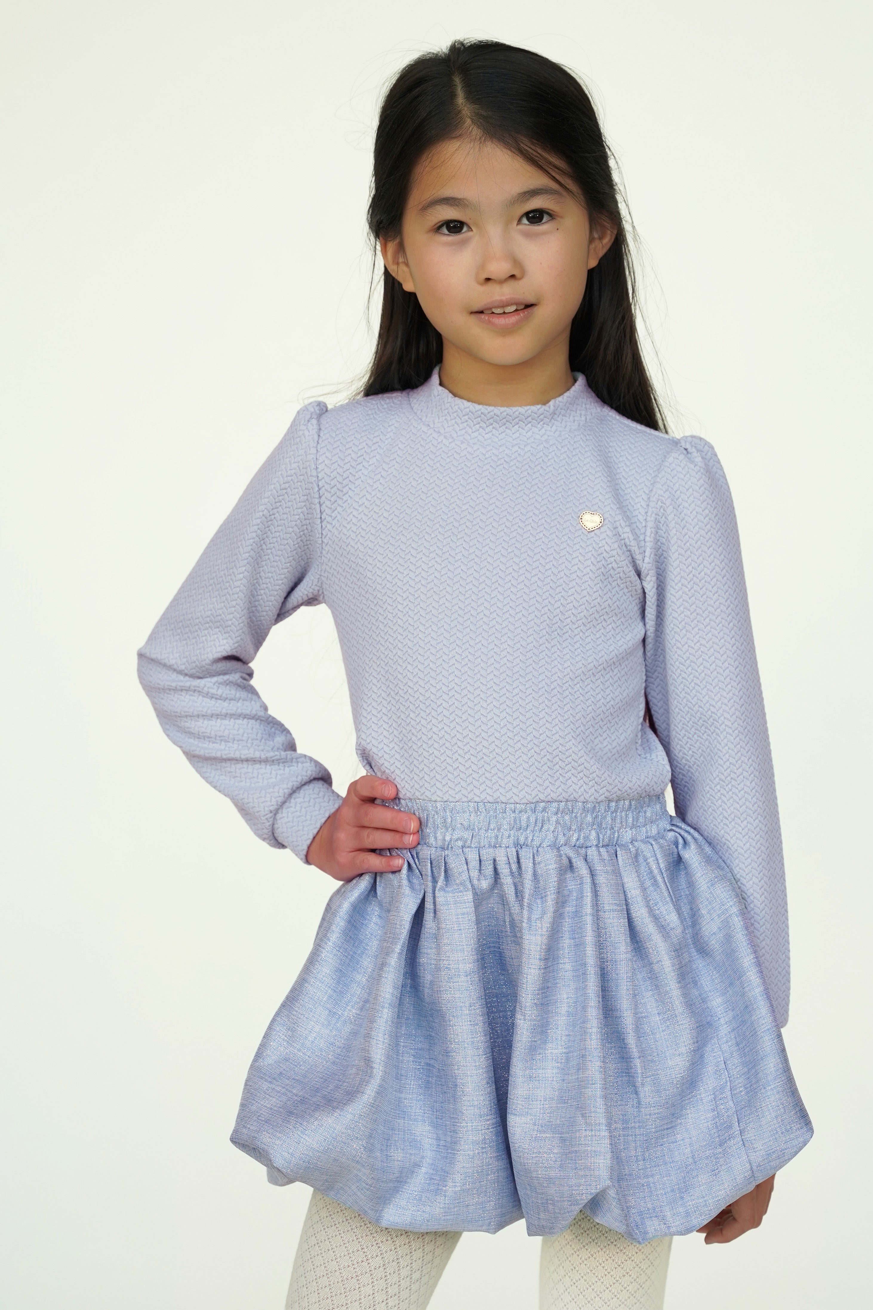 ♥ SALLOON ♥ ballon-rok jurk *Blauw*
