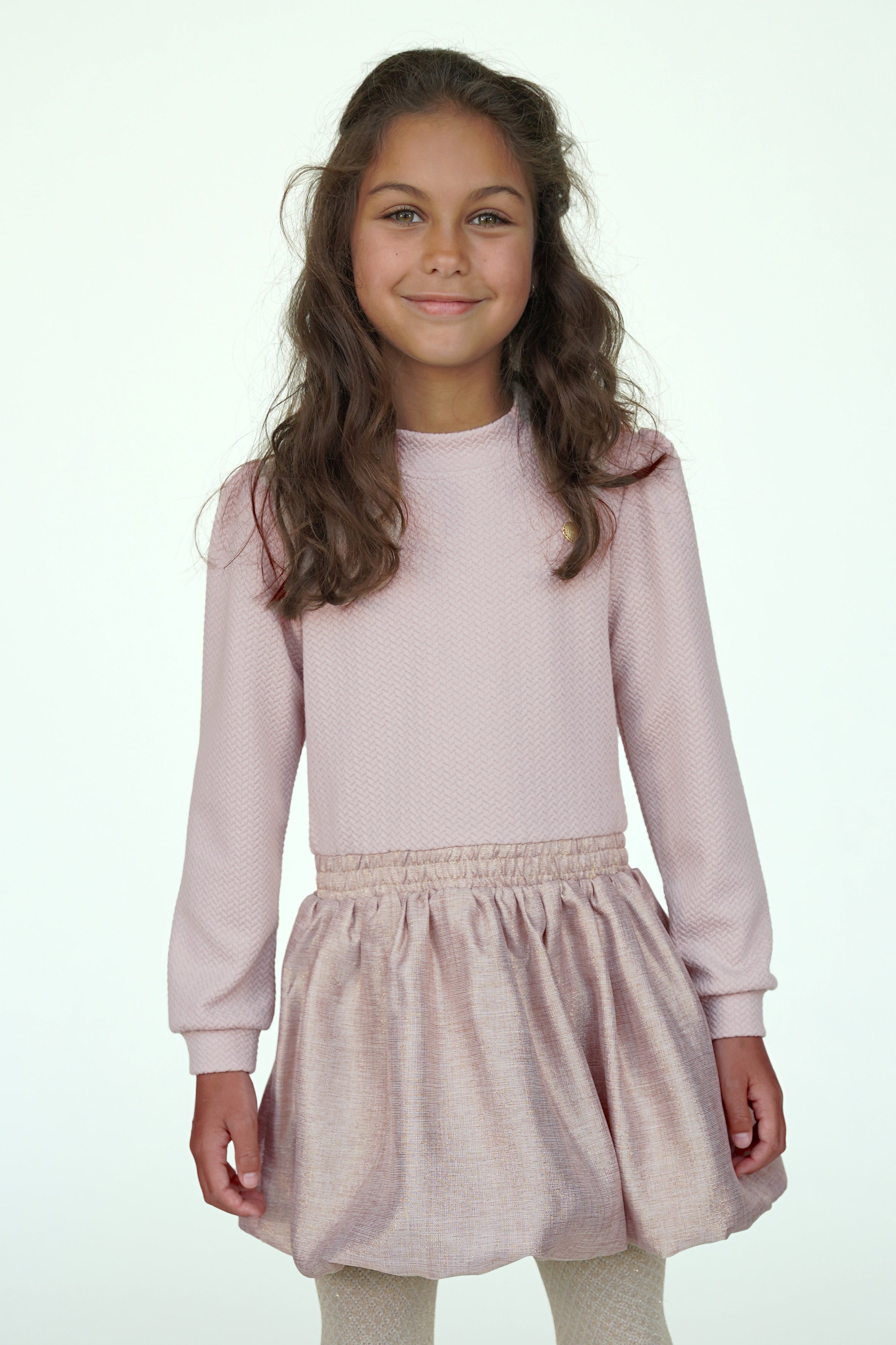♥ SALLOON ♥ ballon-rok jurk *Beige*