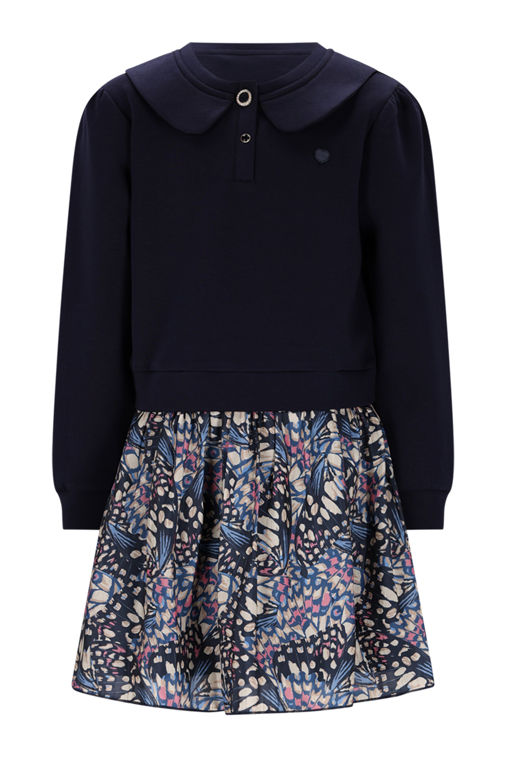 ♥ SWING ♥ combinatie-jurk *Blauw*