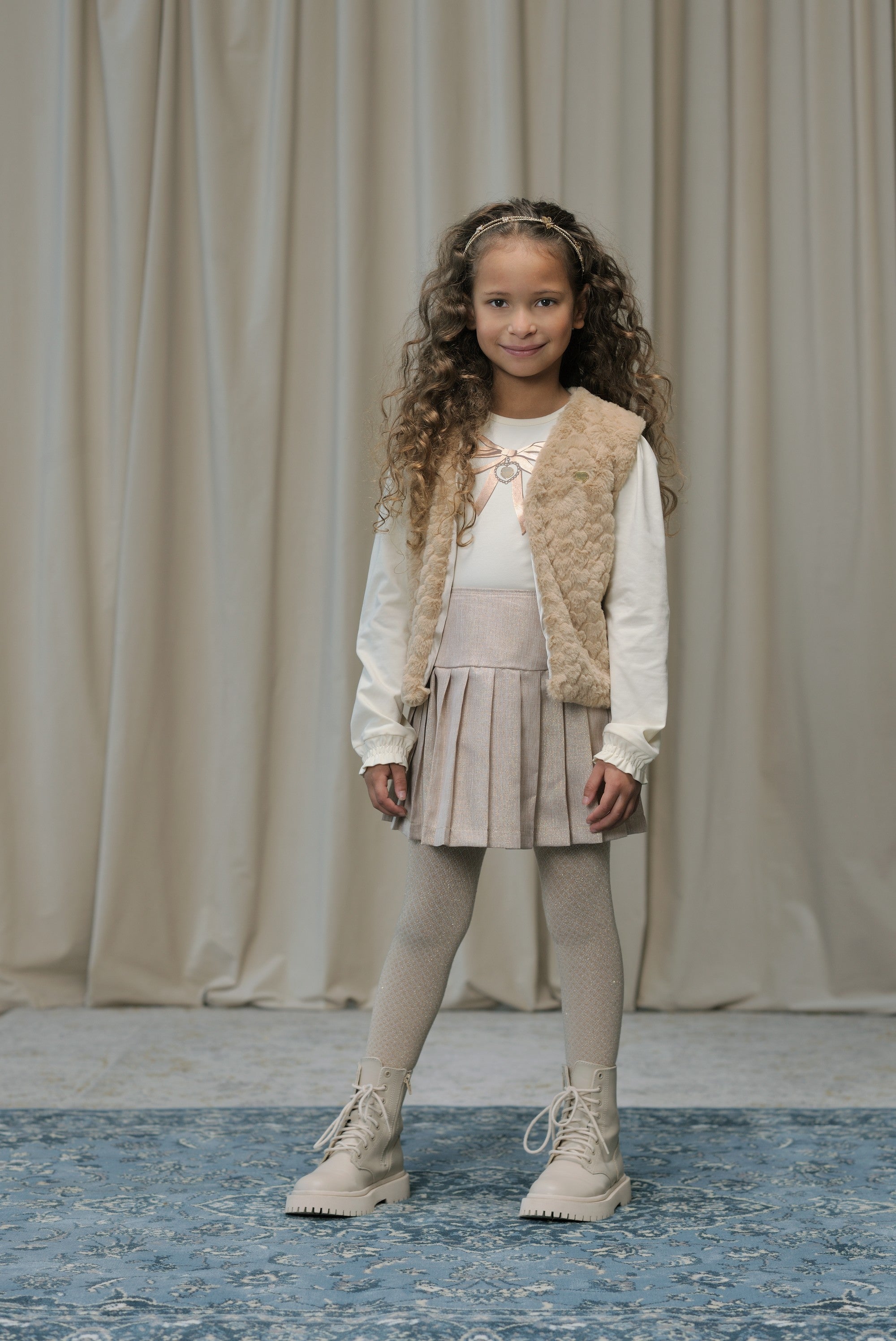 ♥ RILEE ♥ maillot met glitter *Beige*