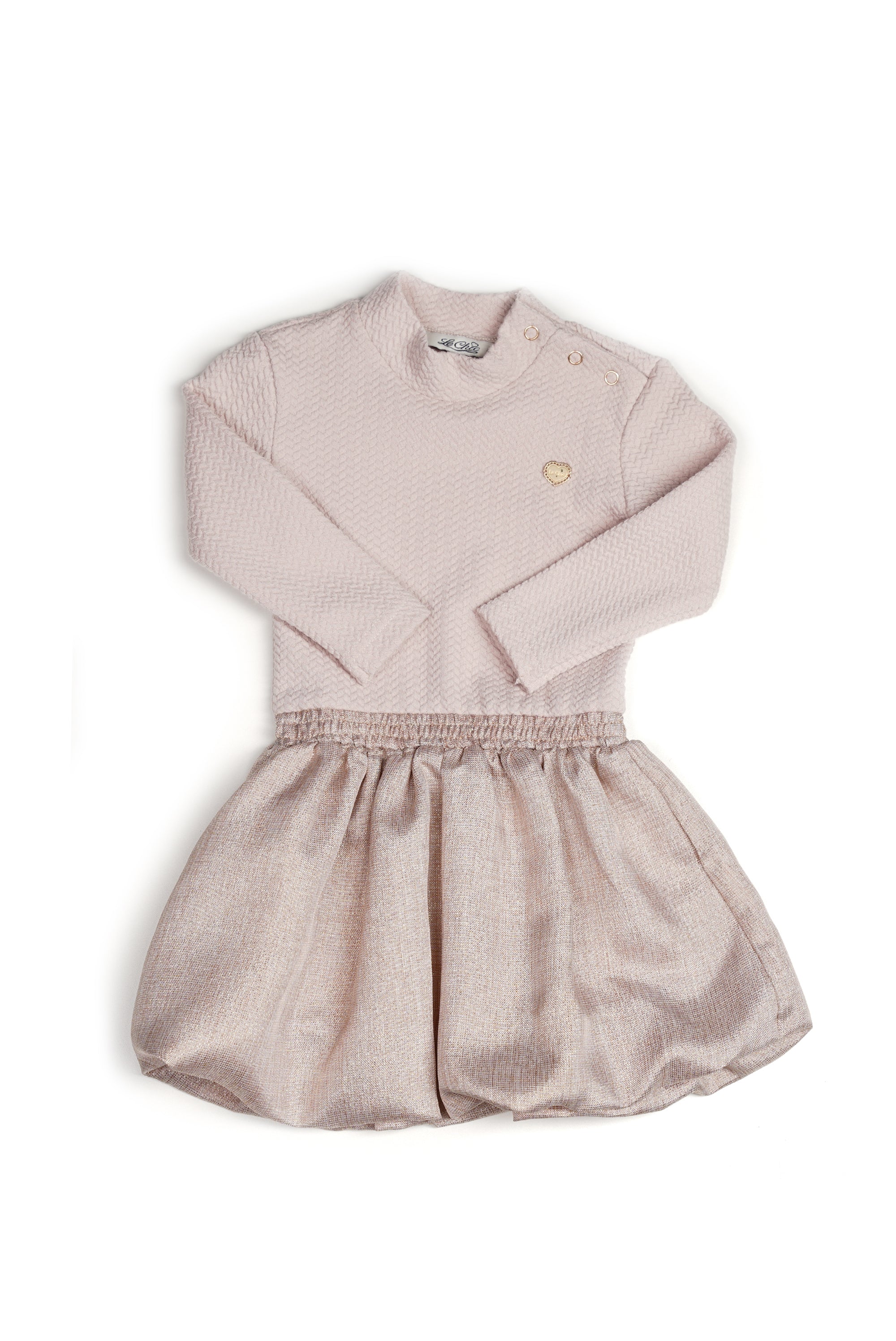 ♥ SABLOON ♥ ballon-rok jurkje *Beige*