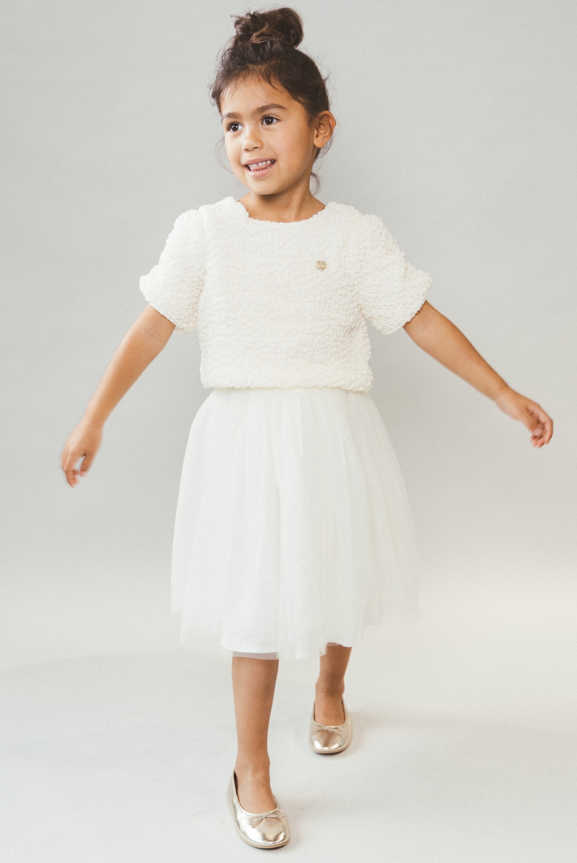 ELSTREE crop top. Pearl