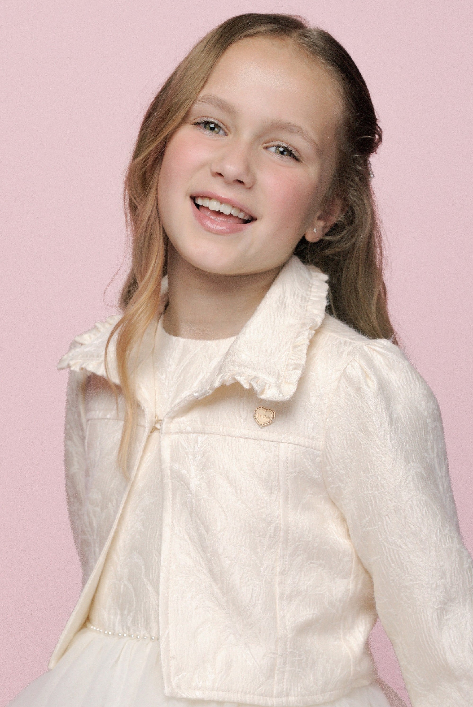 AQUI damast jasje. Pearl