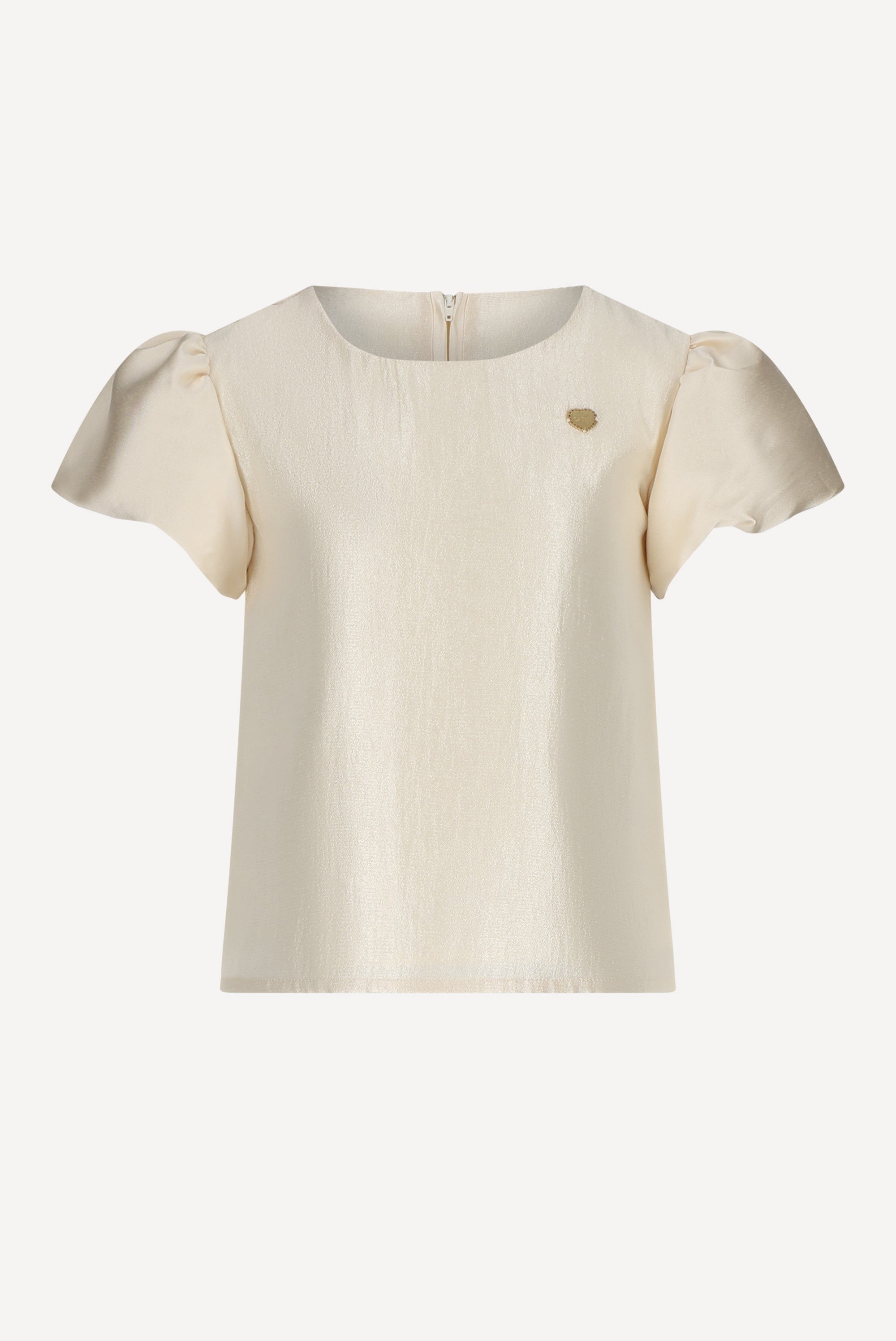 ECHIN pofmouw A-lijn top. Meringue Mood