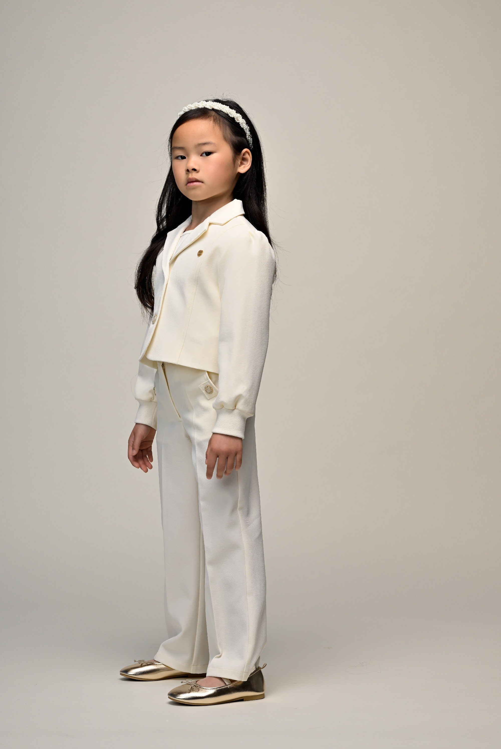 ANSTER fancy blazer. Pearl