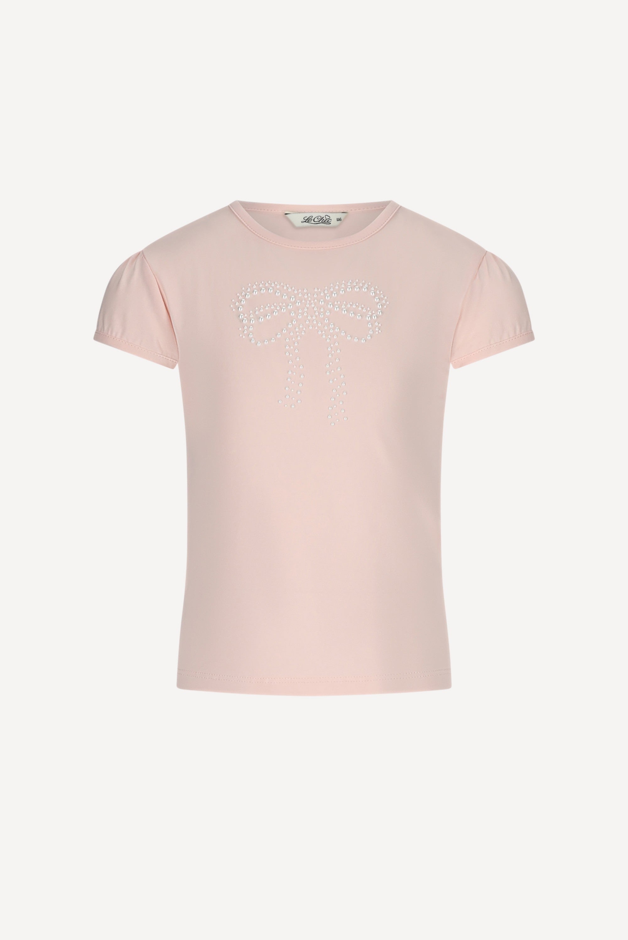 NOMMY parel T-shirt. Pink Symphony