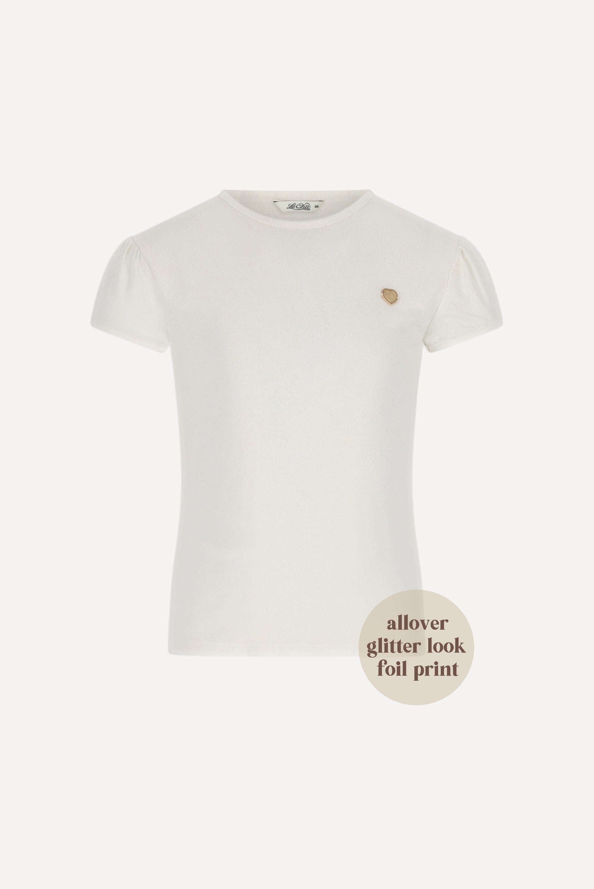 NOLLY glans T-shirt. Golden Glow