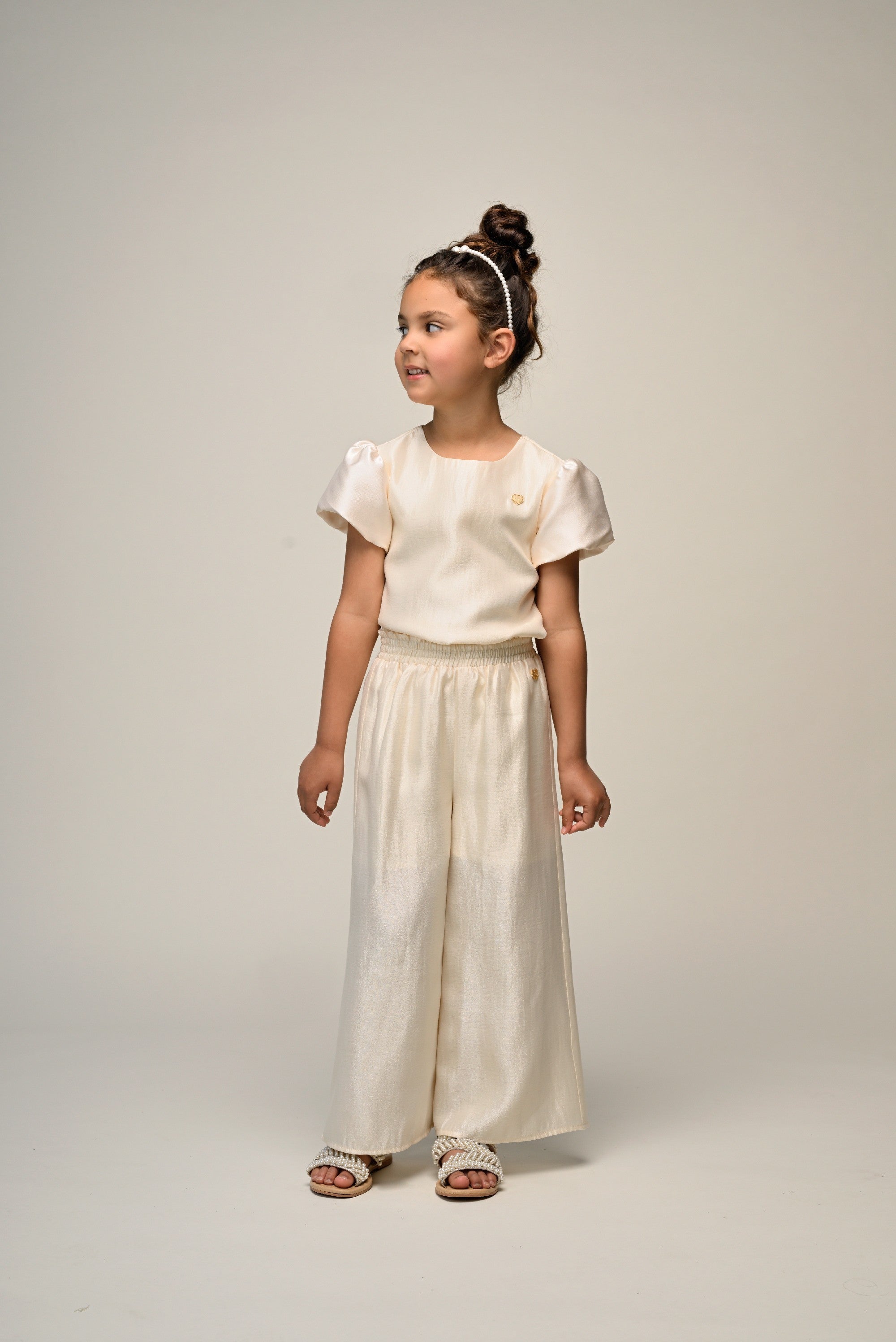 DANSANT wide leg broek. Meringue Mood