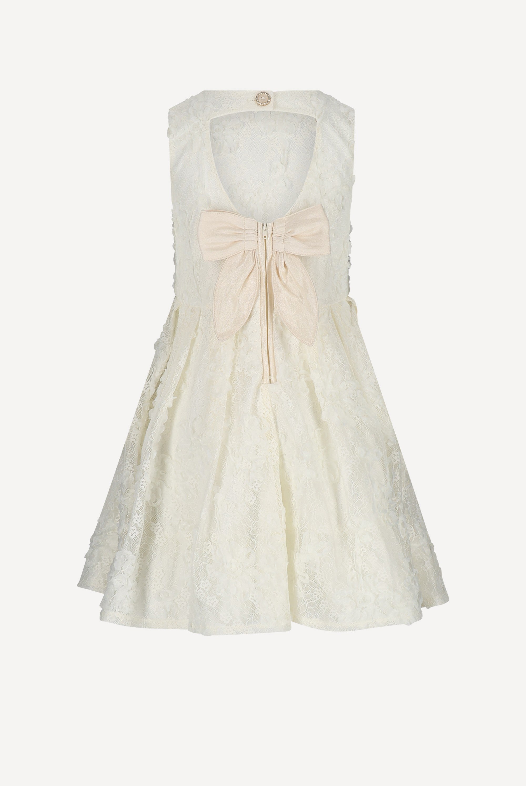 SOLUNA open-back jurk. Pearl