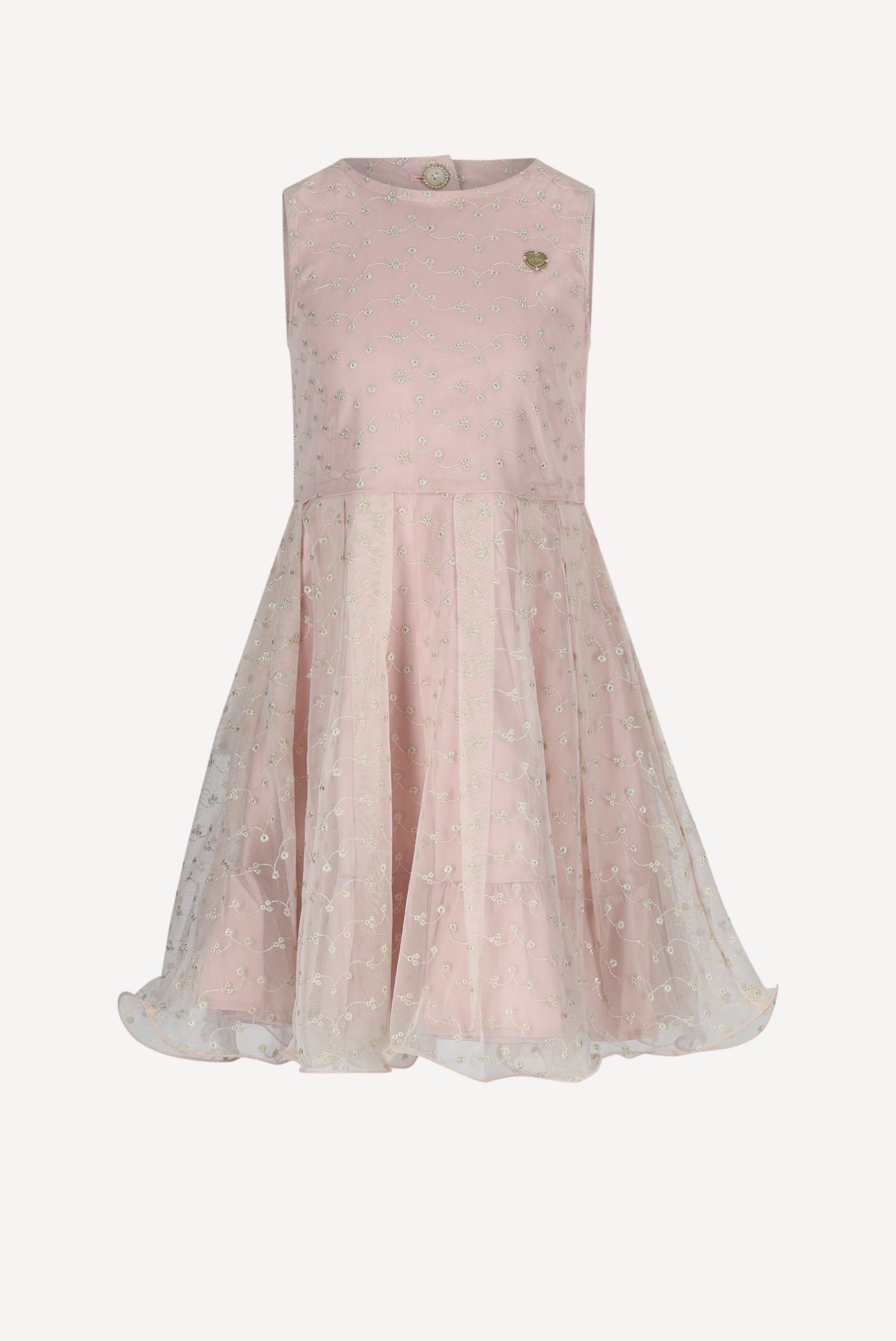 SOLUNA open-back jurk. Pink Symphony