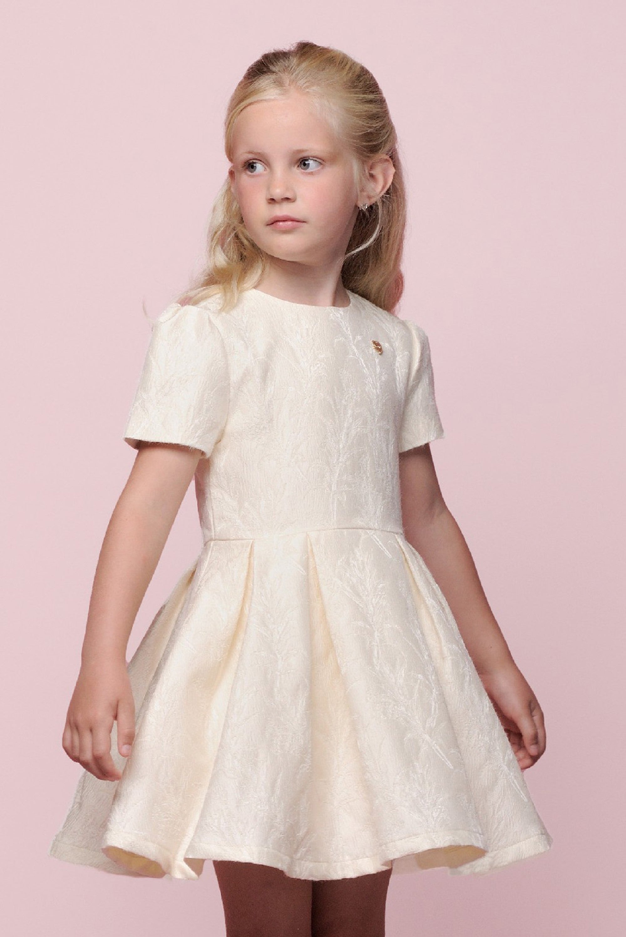 SOCHIC damast jurk. Pearl