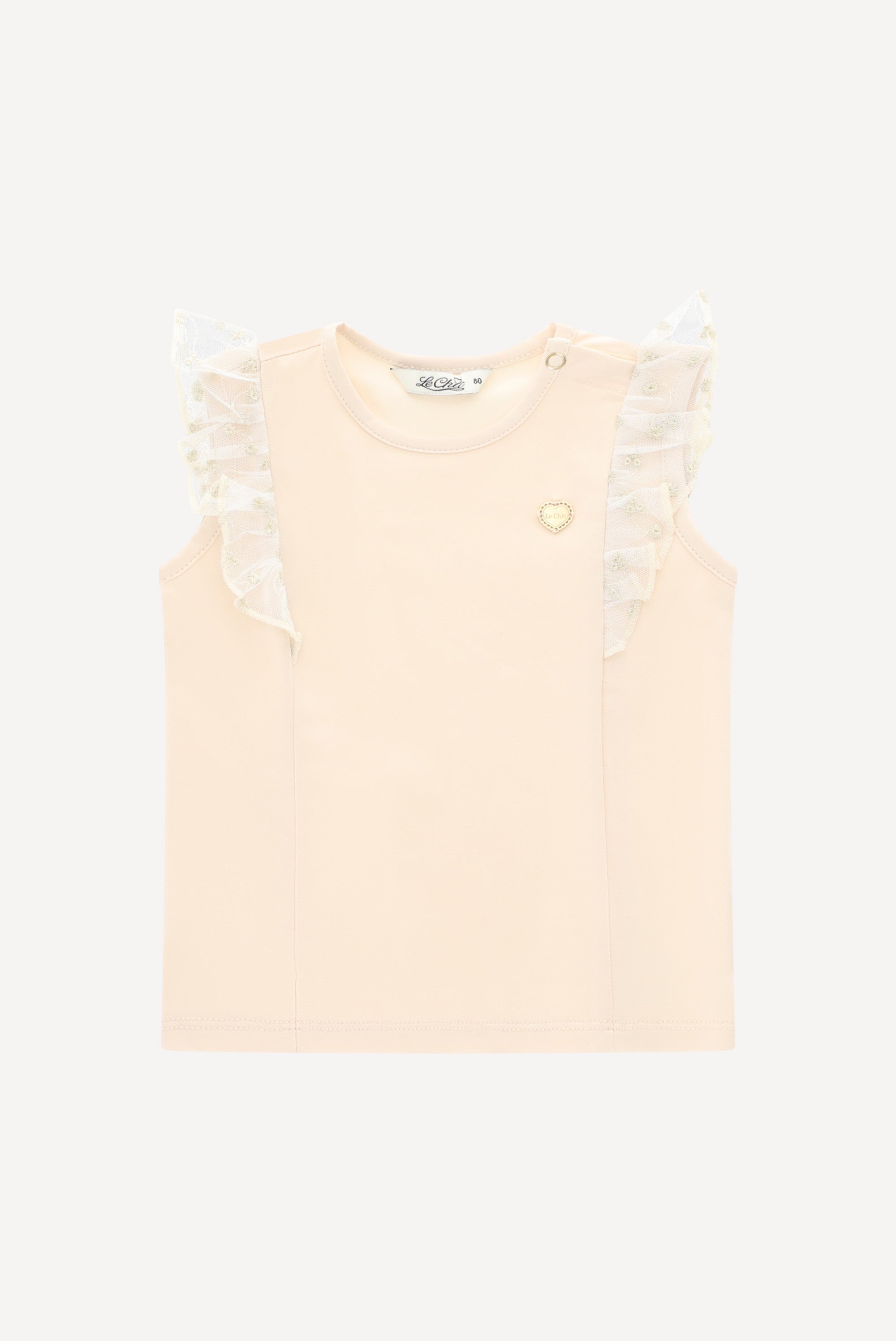 NOPPYA mouwloos T-shirt. Sands of Time