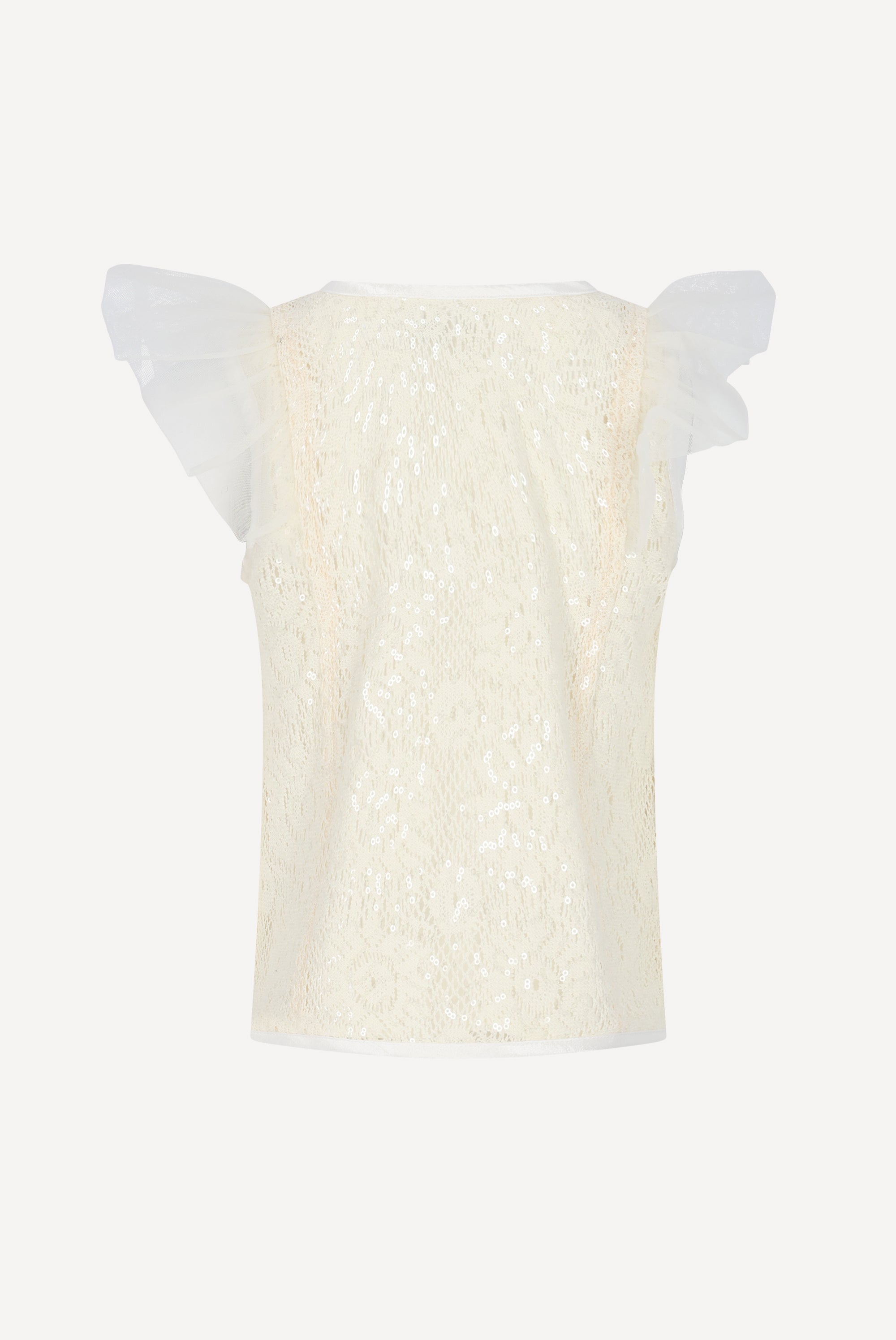 ELSY pailletten top. Off White