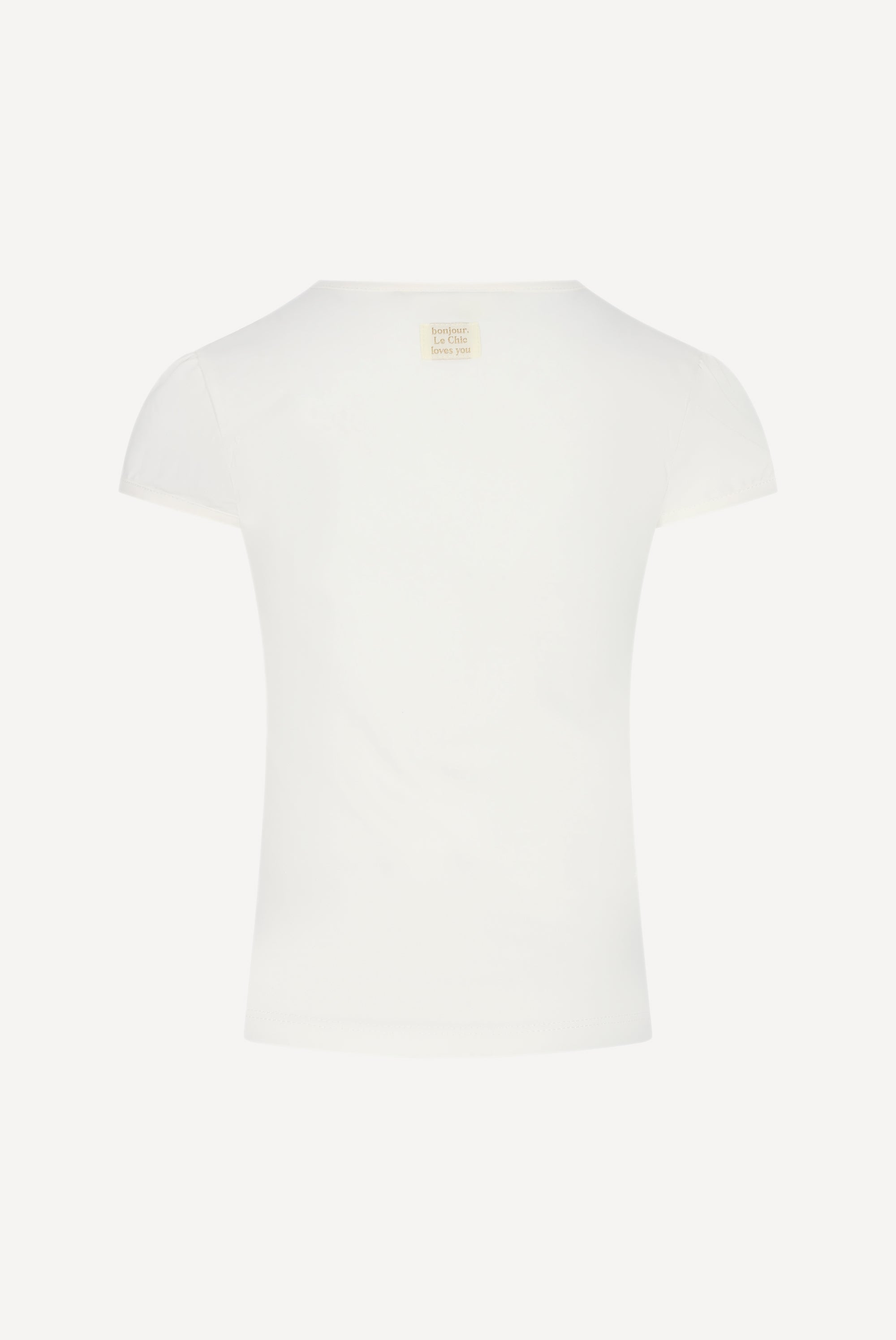 NOMMY bloem T-shirt. Off White