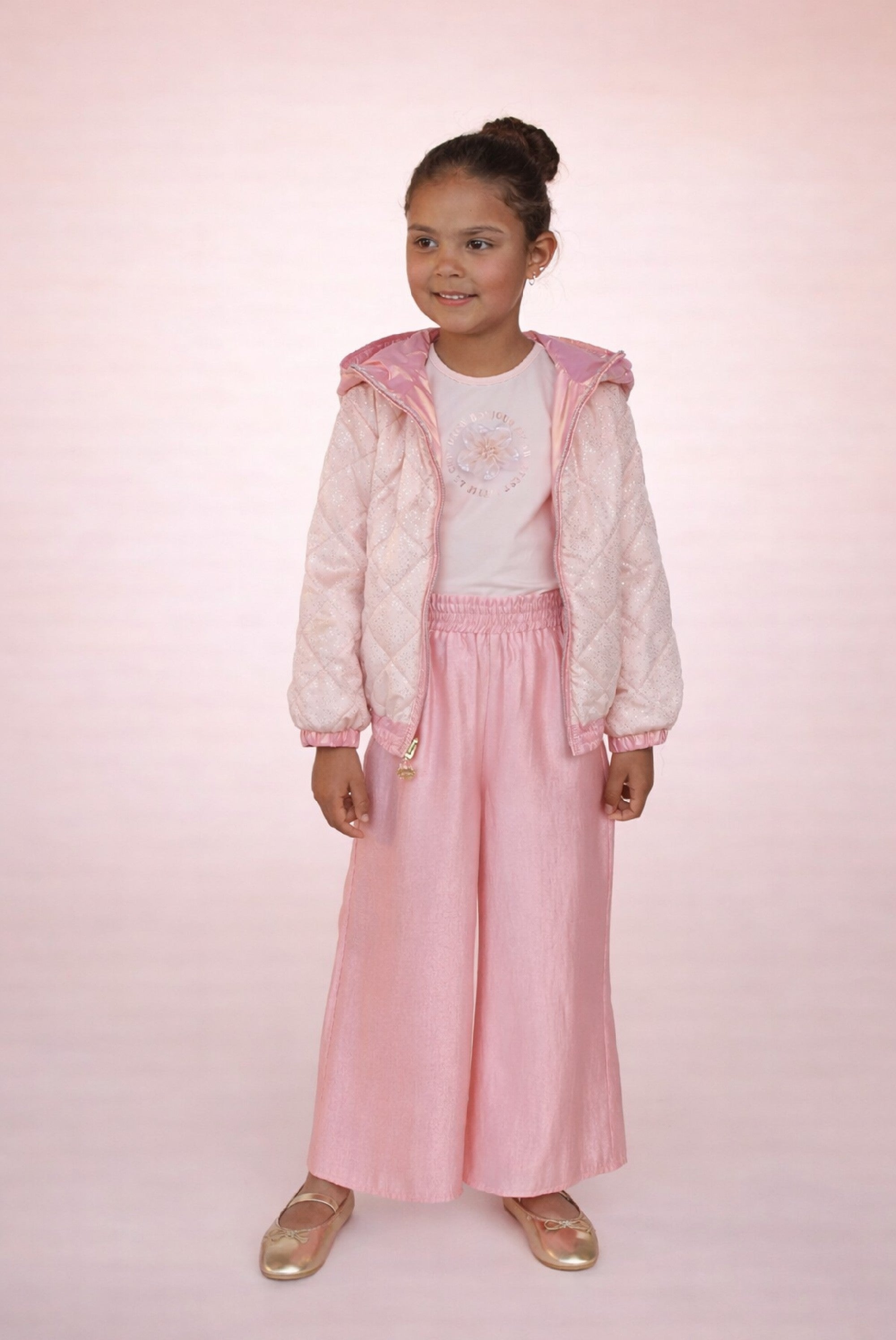 DANSANT wide leg broek. Flamingo Festival