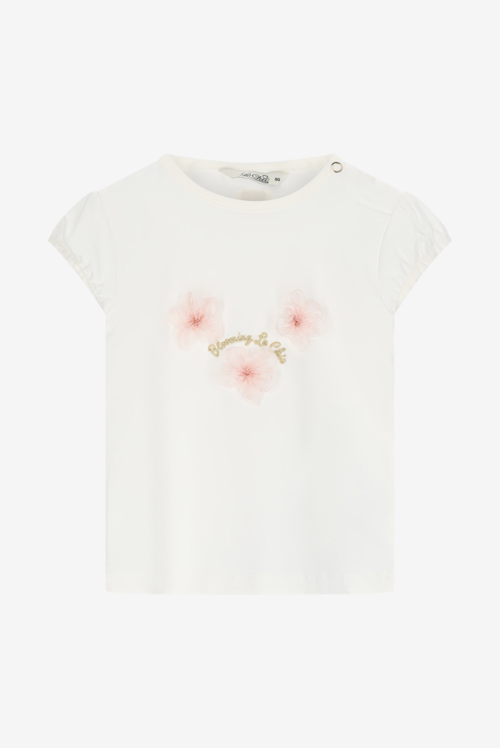 NOKIE bloem T-shirt. Off White