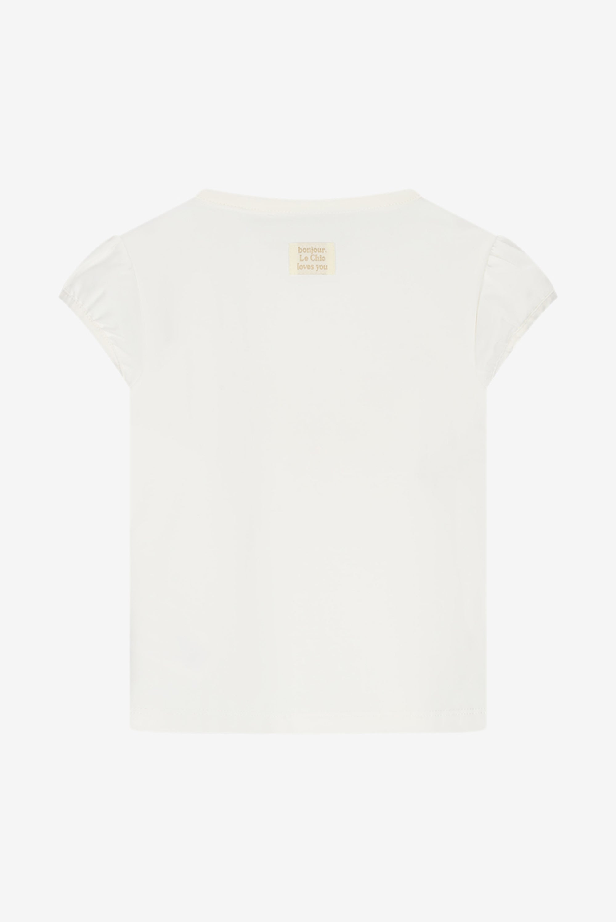 NOKIE bloem T-shirt. Off White