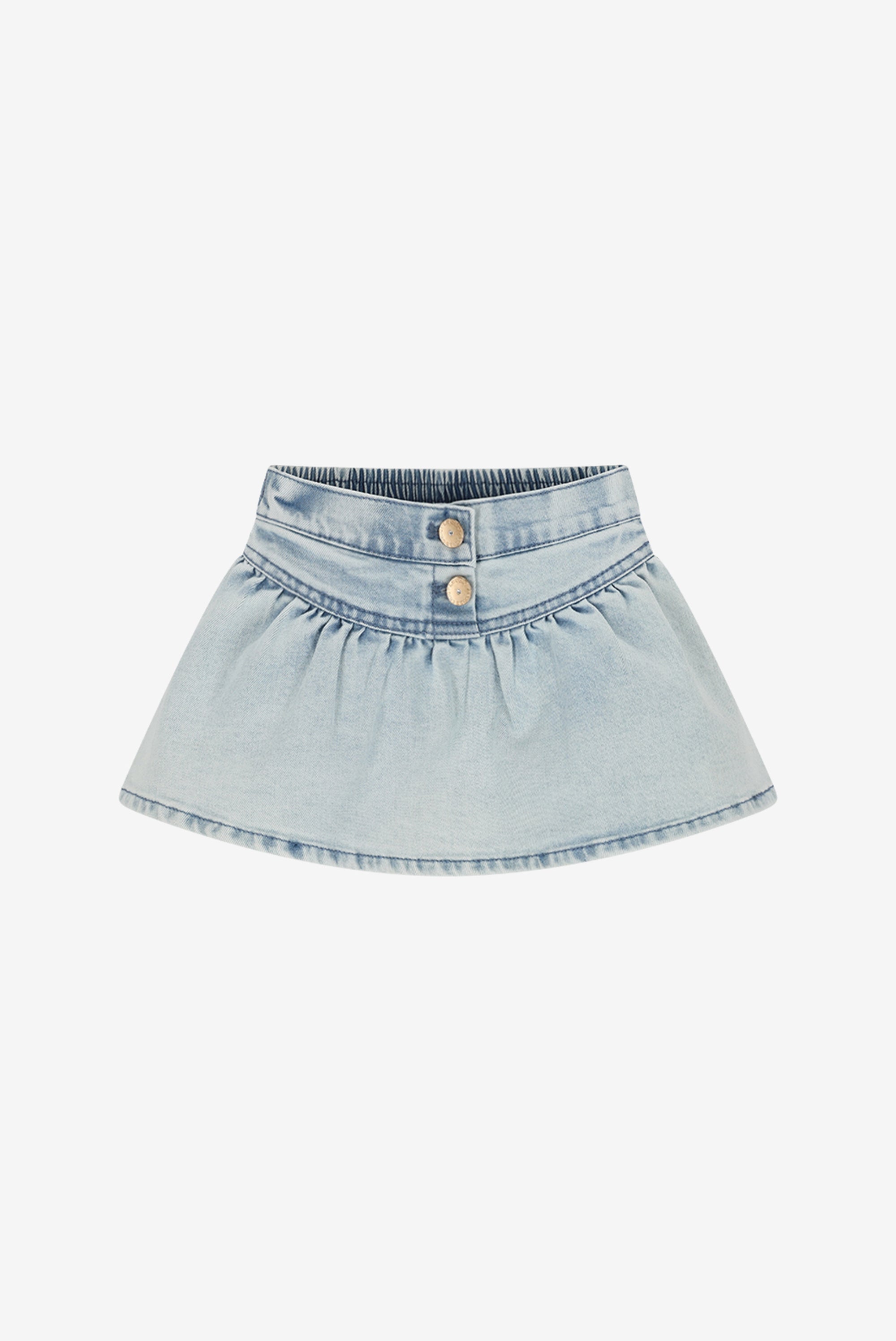 TRISSY zomer spijkerrok. Classic Light Denim