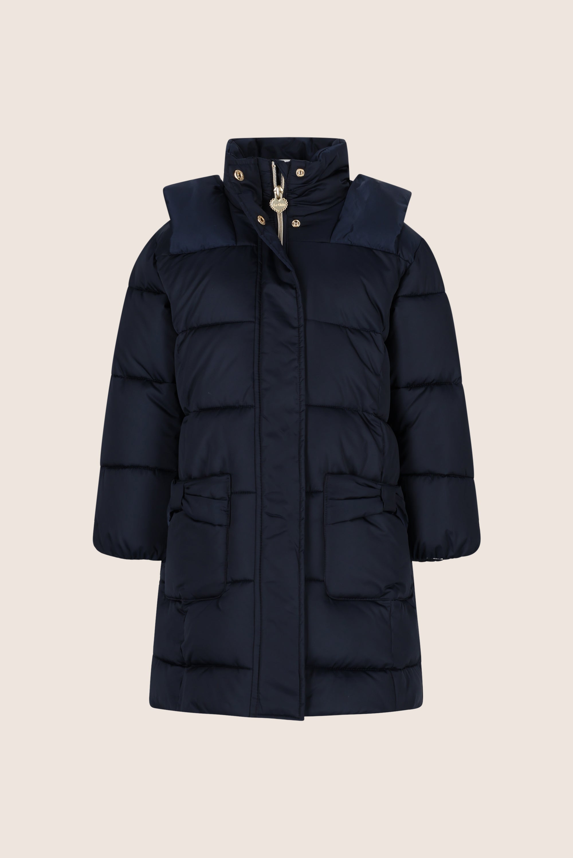BLOOM lange winter puffer - Dark Navy
