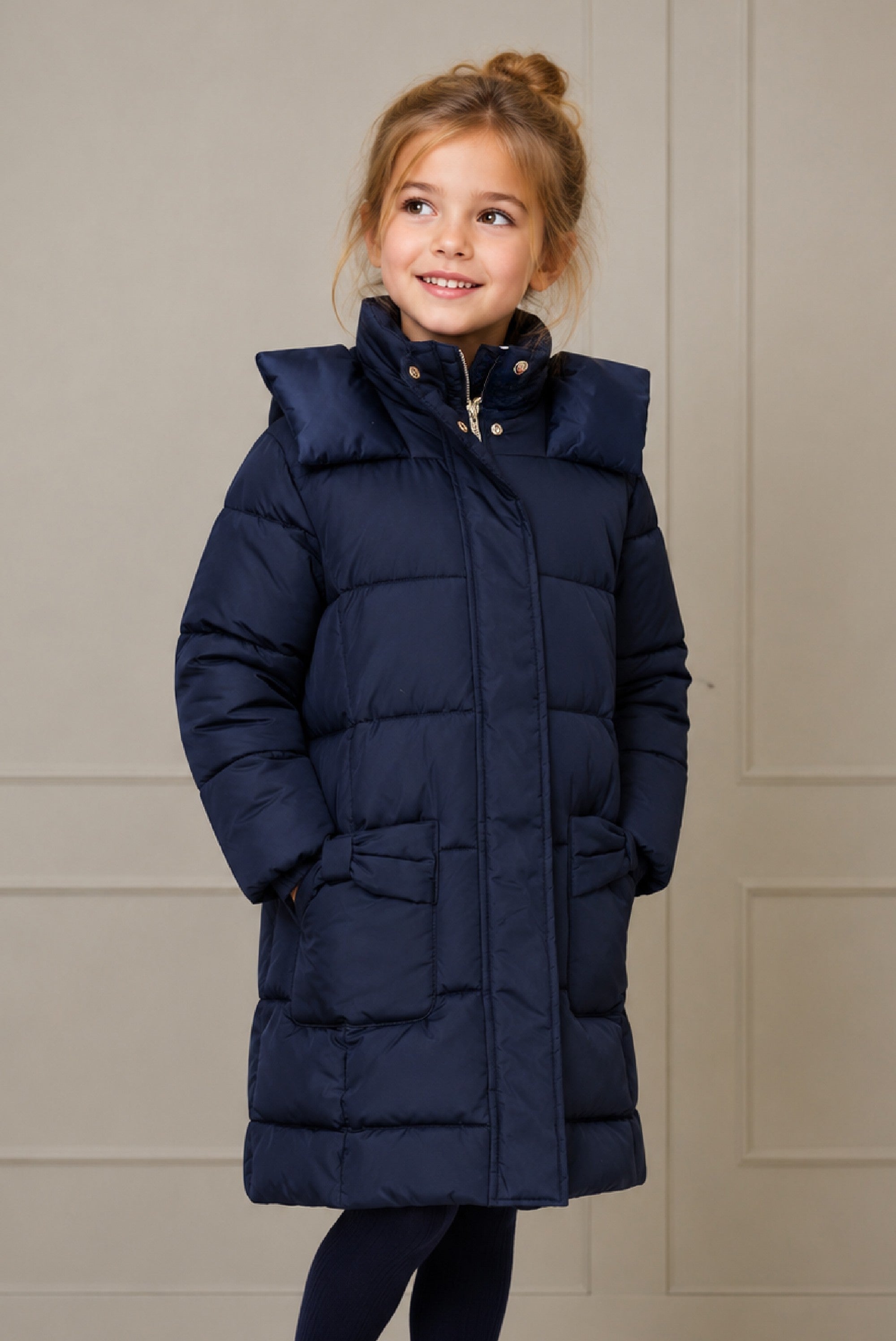 BLOOM lange winter puffer - Dark Navy