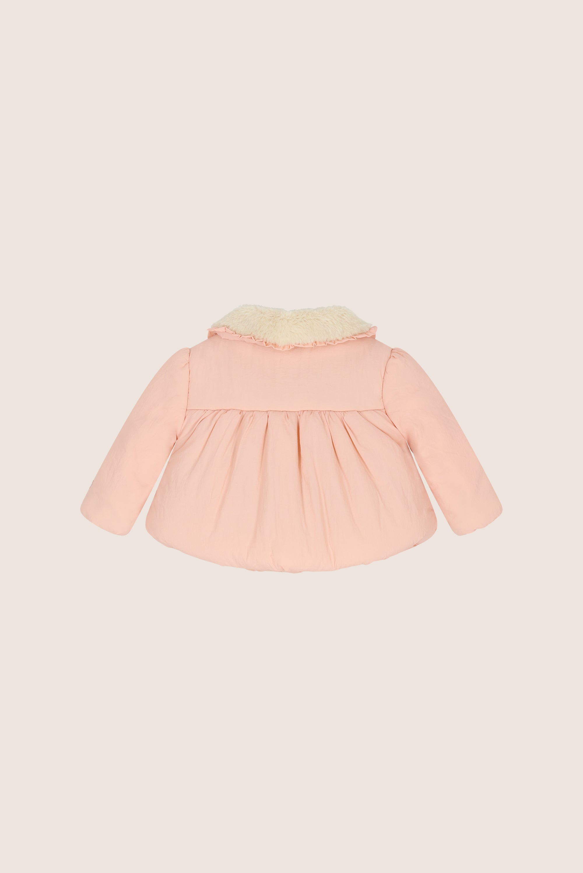 BAIRY puffy winterjasje met strikken - Pink Crystal